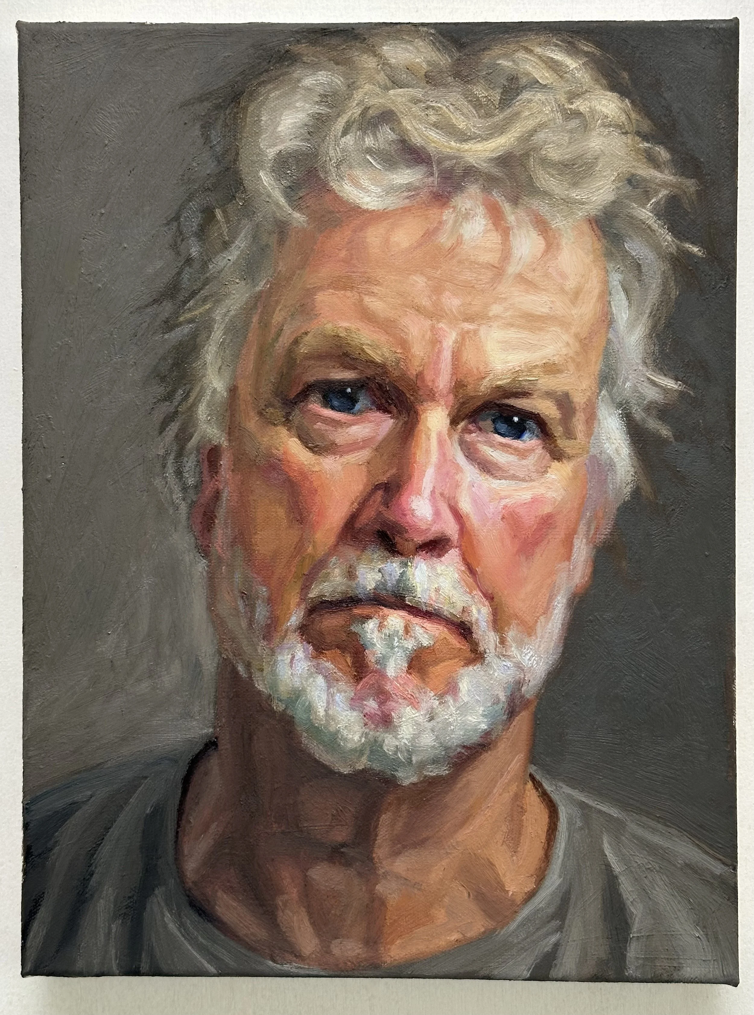 Self Portrait in Grey T Shirt
