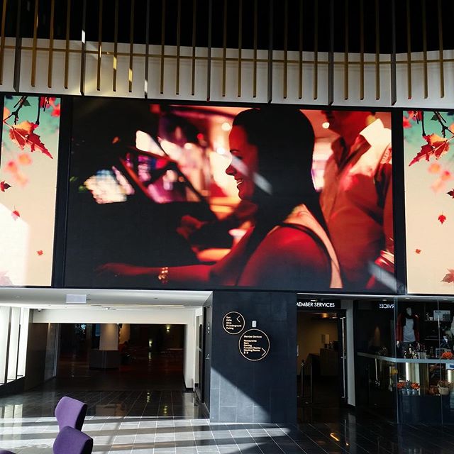 Our huge LED big screen is up! This project was for the Mounties RSL club, in NSW
