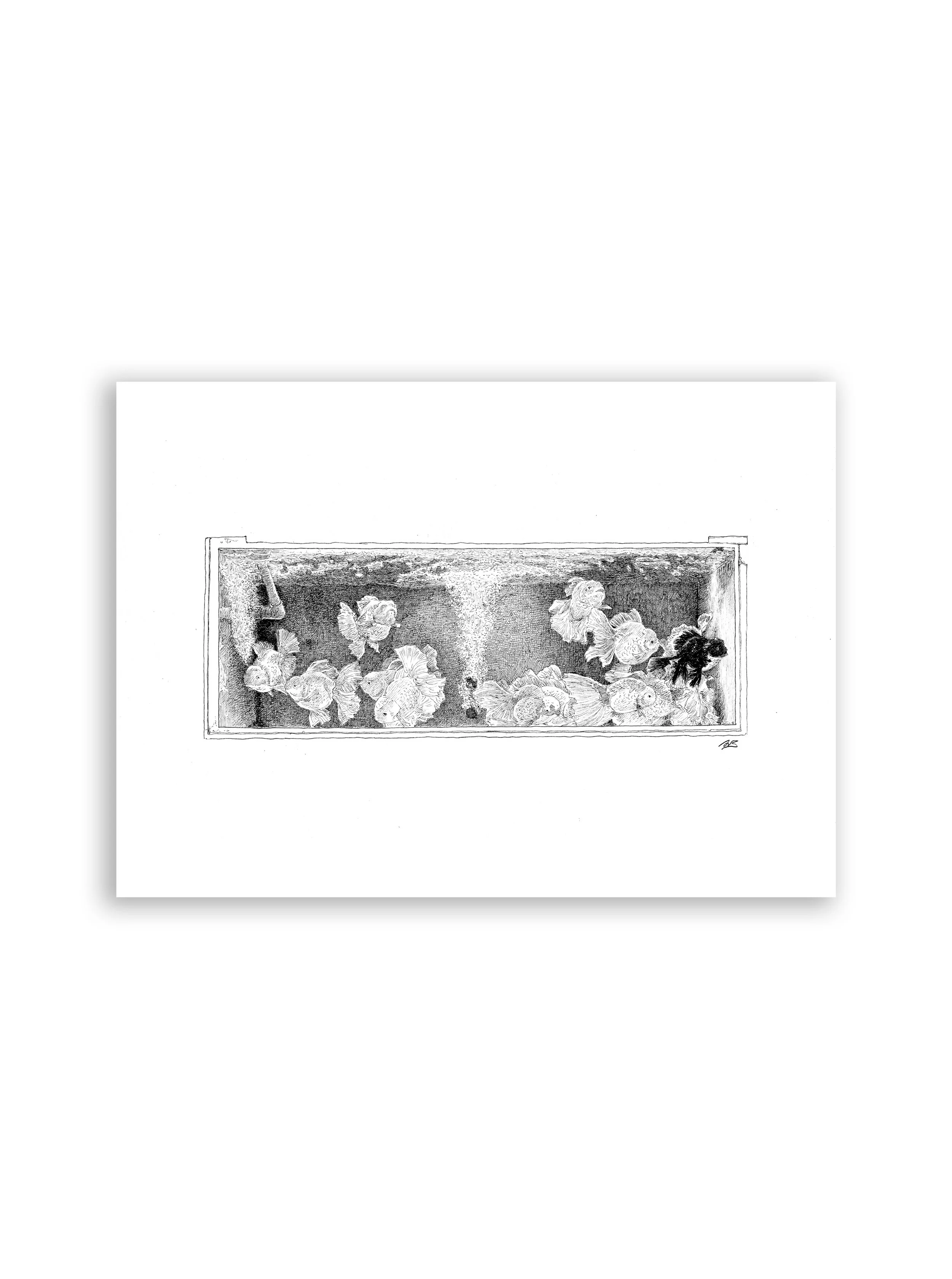 "Goldfish Market" Original Artwork