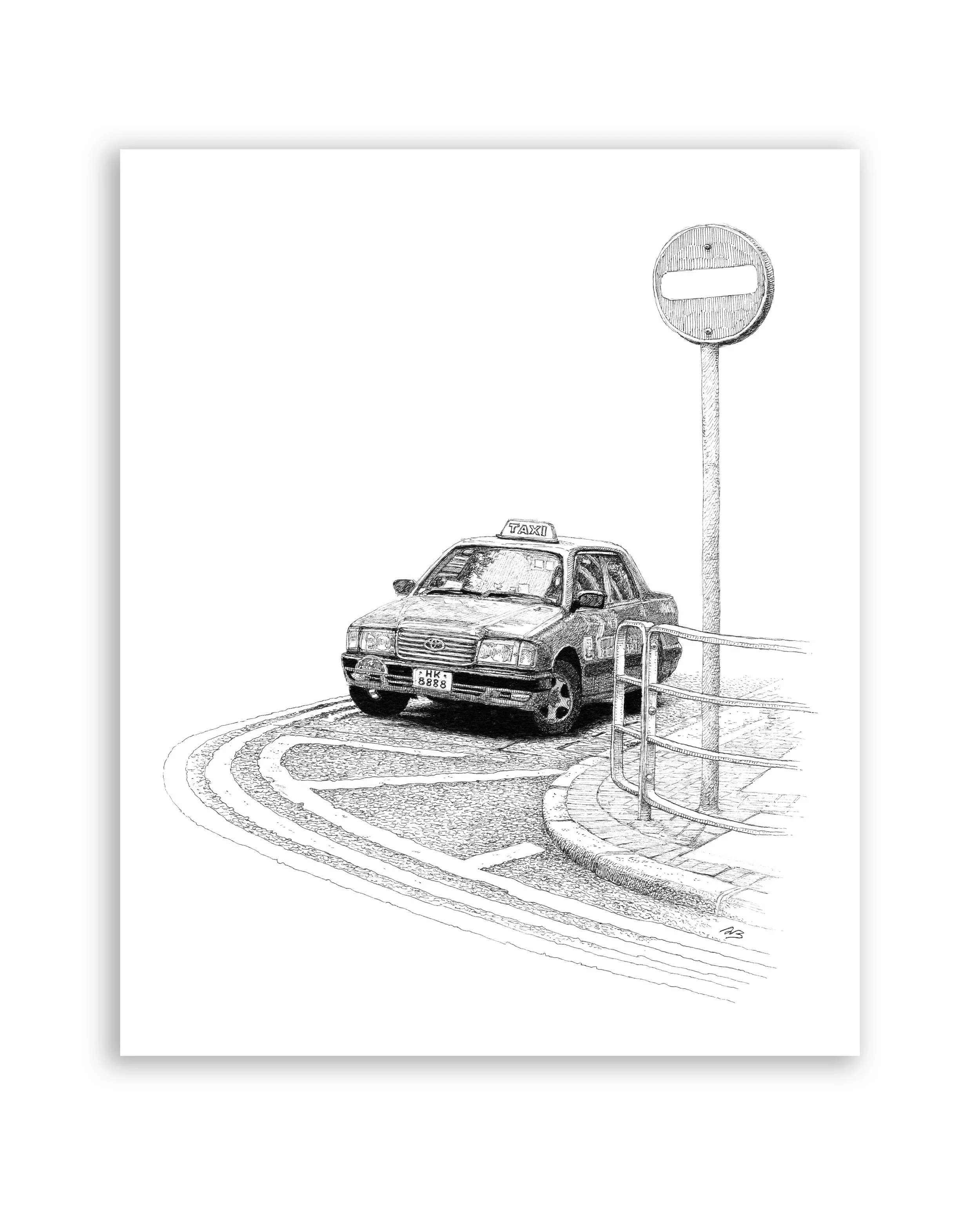 "TAXI 的士" (Original Artwork)
