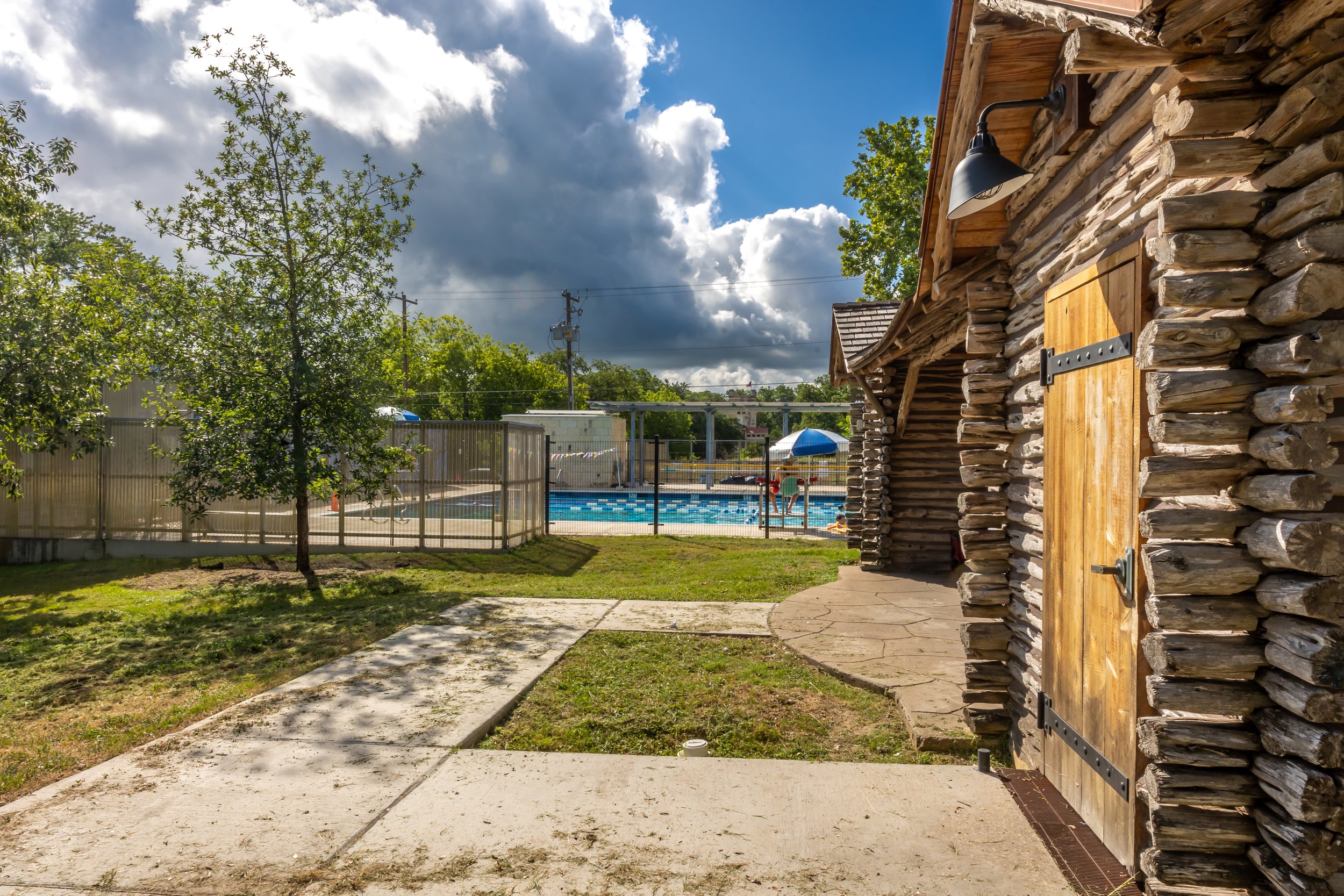 Shipe Neighborhood Pool and Log Cabin
