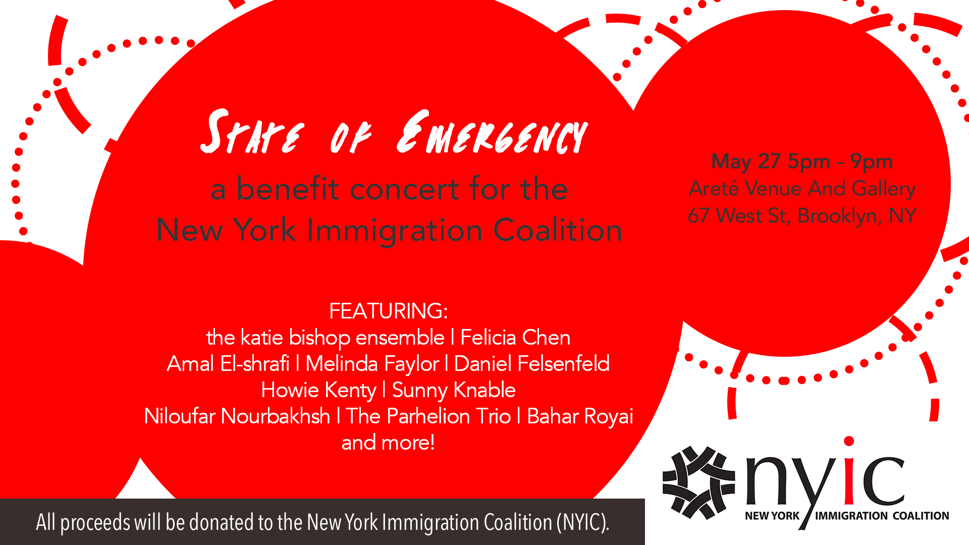 State of Emergency : A Benefit Concert for NY Immigration Coalition (NYIC)