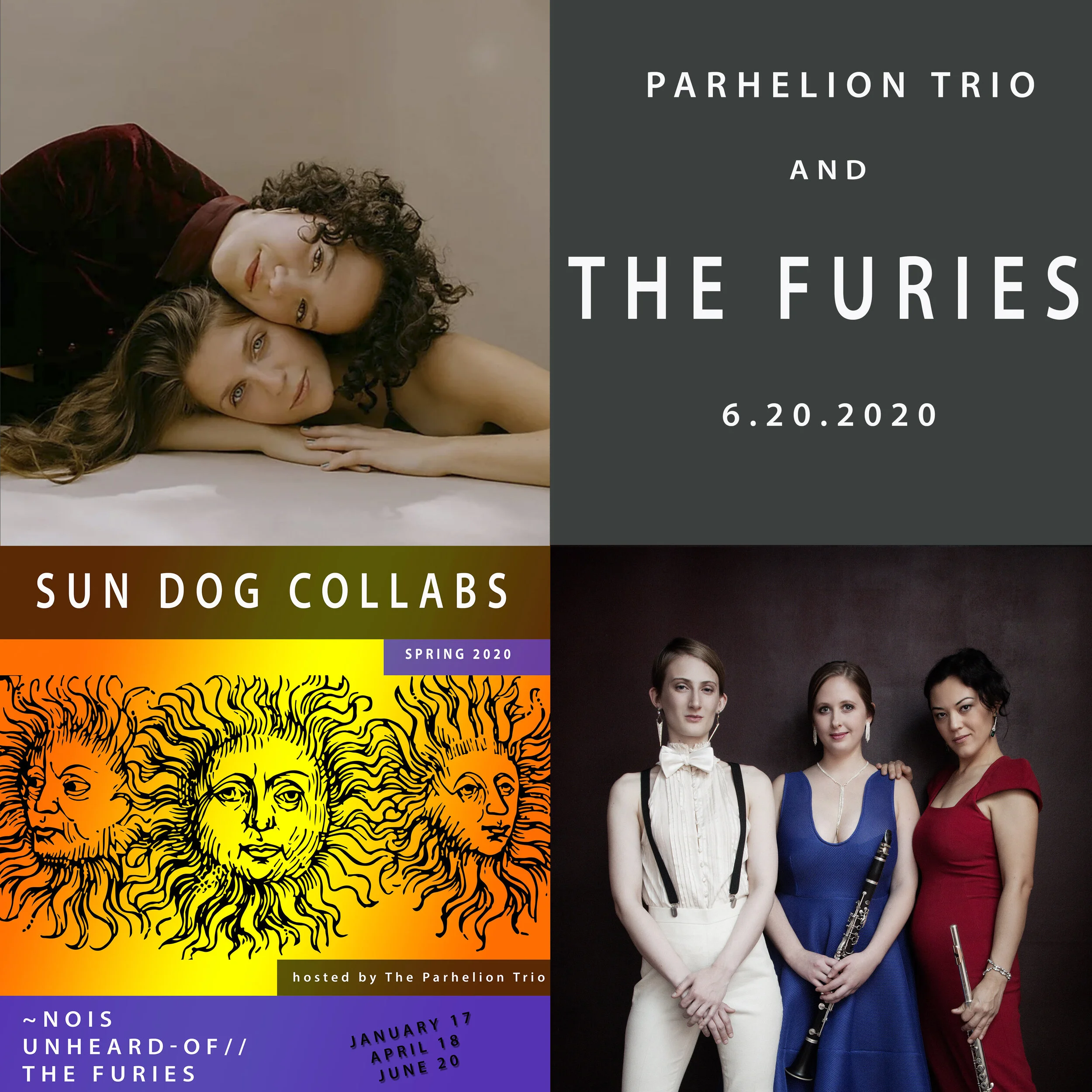**POSTPONED** Sun Dog Collabs presents: Play Date with The Furies and The Parhelion Trio