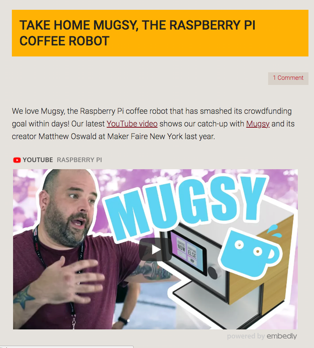  A Little Love from the Raspberry Pi Mothership!