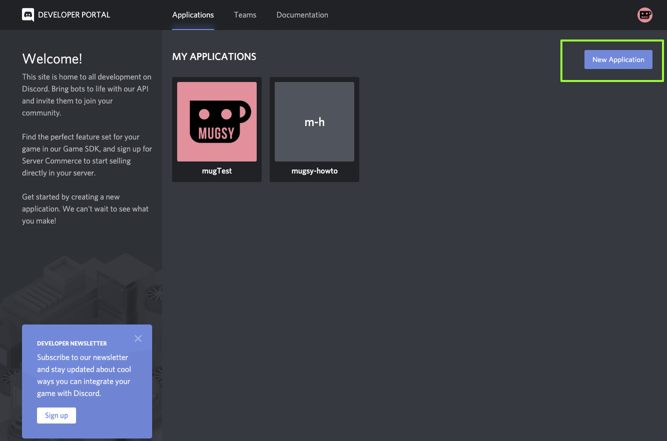 Discord Developer Portal — Documentation — Getting Started