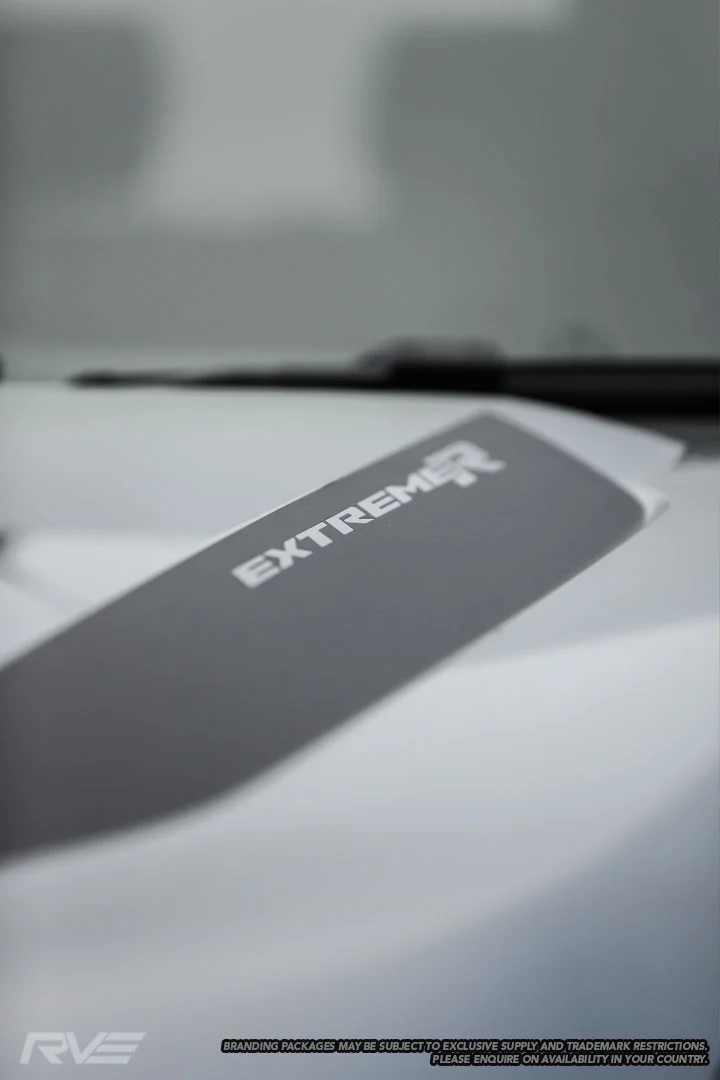  Ford Ranger ExtremeR bonnet decal detail. 