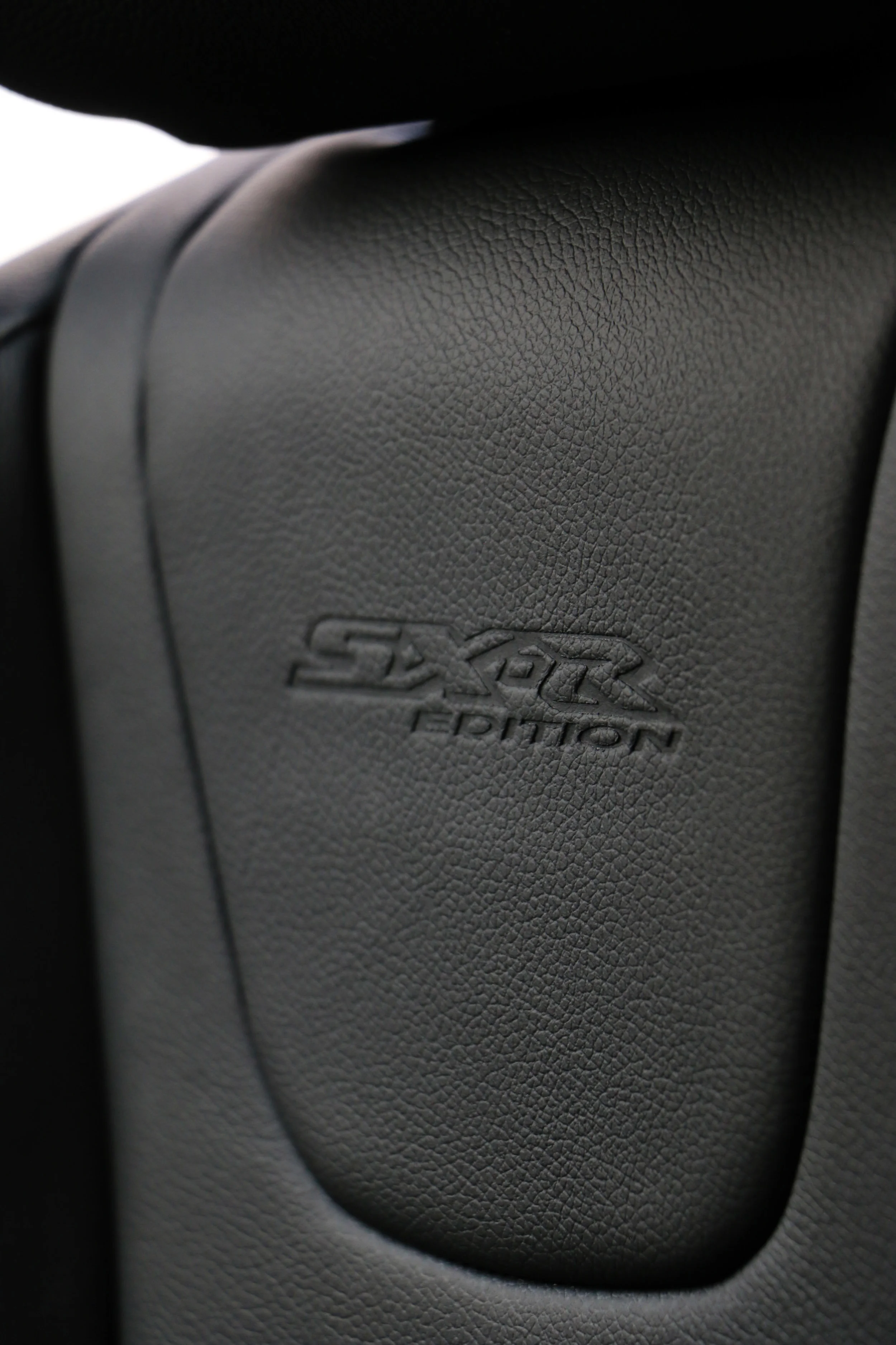 Suzuki SX-R Swift leather interior with embossing