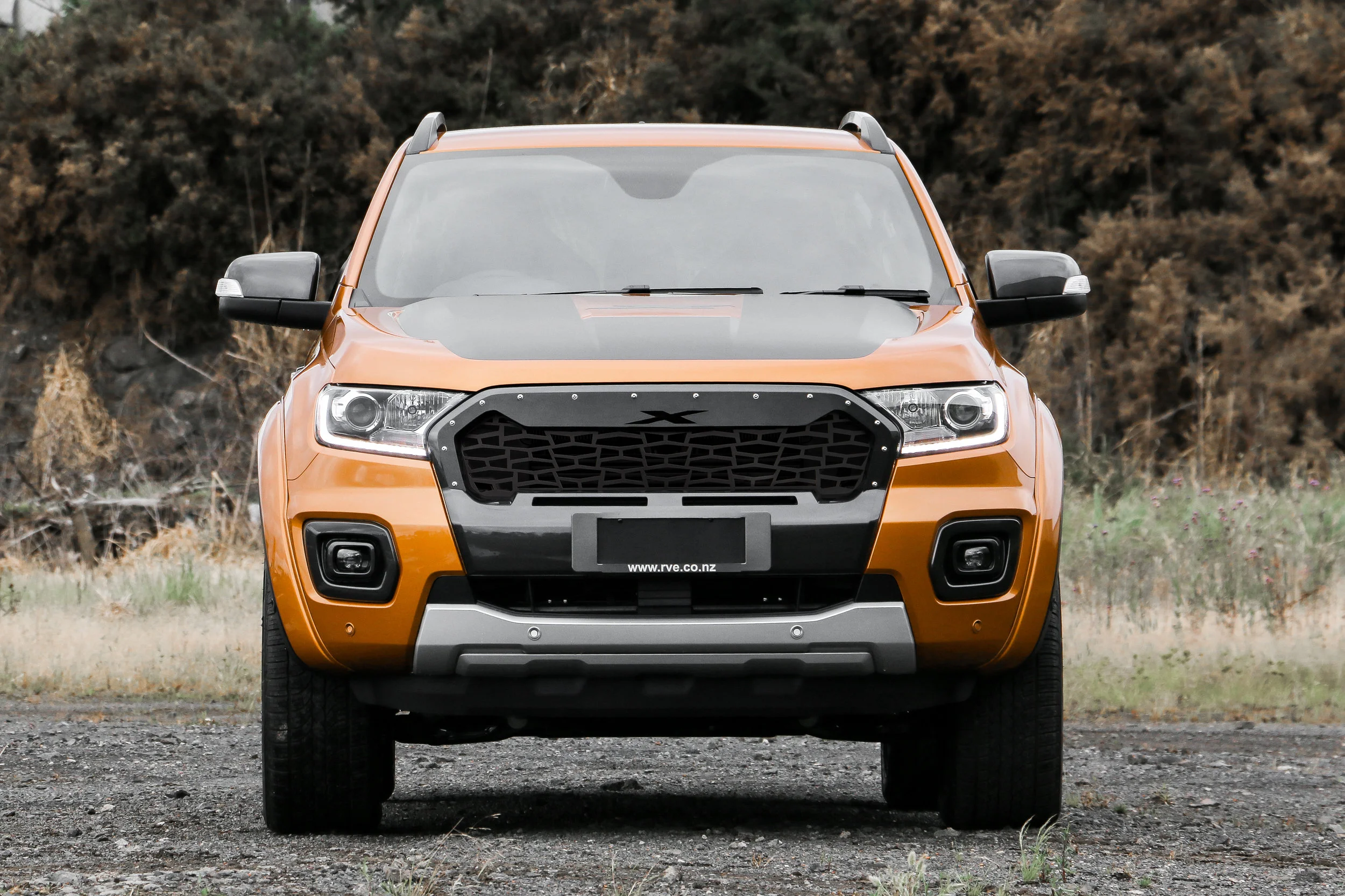 Grille mesh with outer bezel