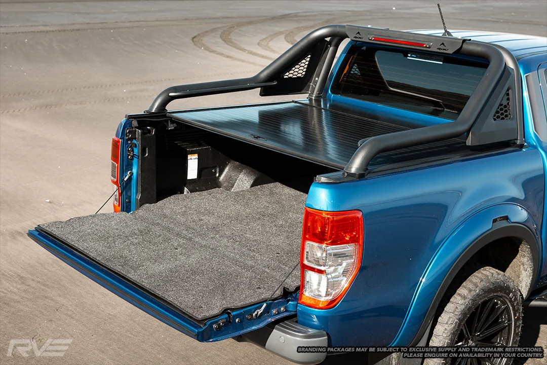 RVE shutter lid with Extended sports bar and Bedmat.