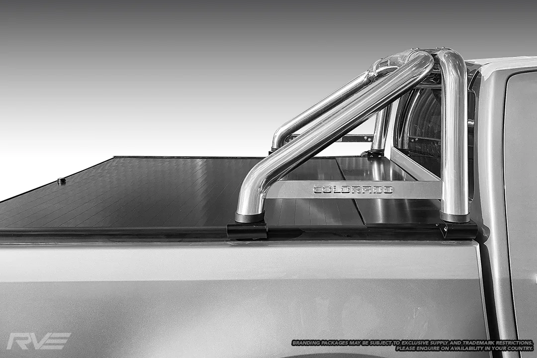 RVE Electric shutter lid on Colorado with factory sports bar