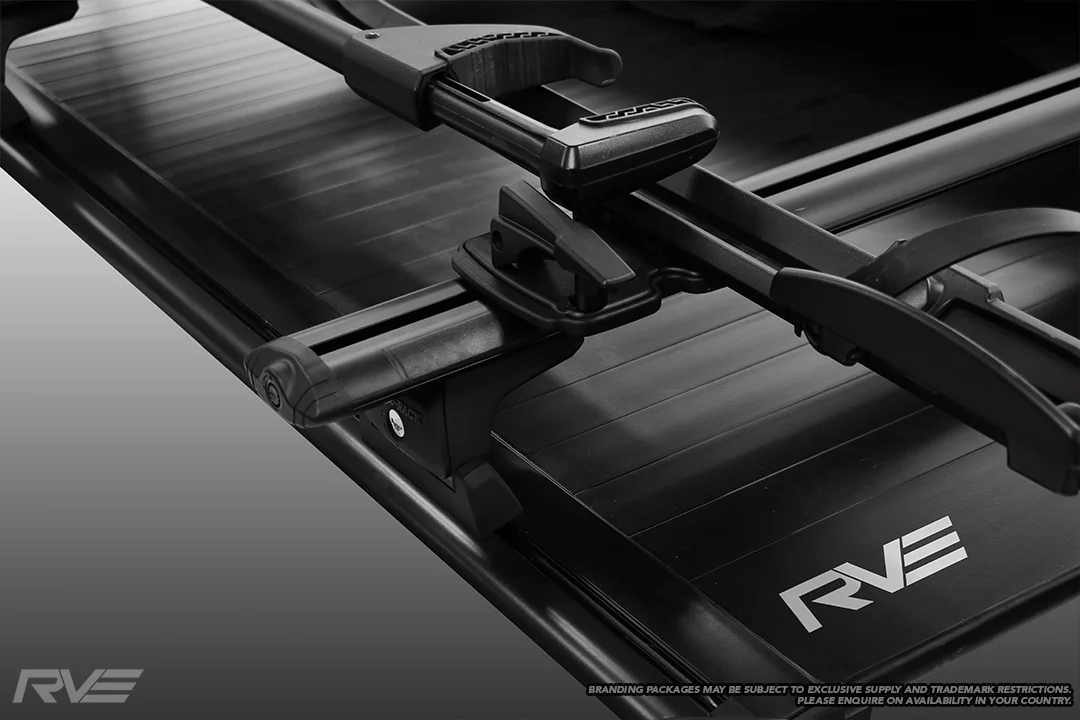 RVE Electric shutter lid with cross bars and bike racks