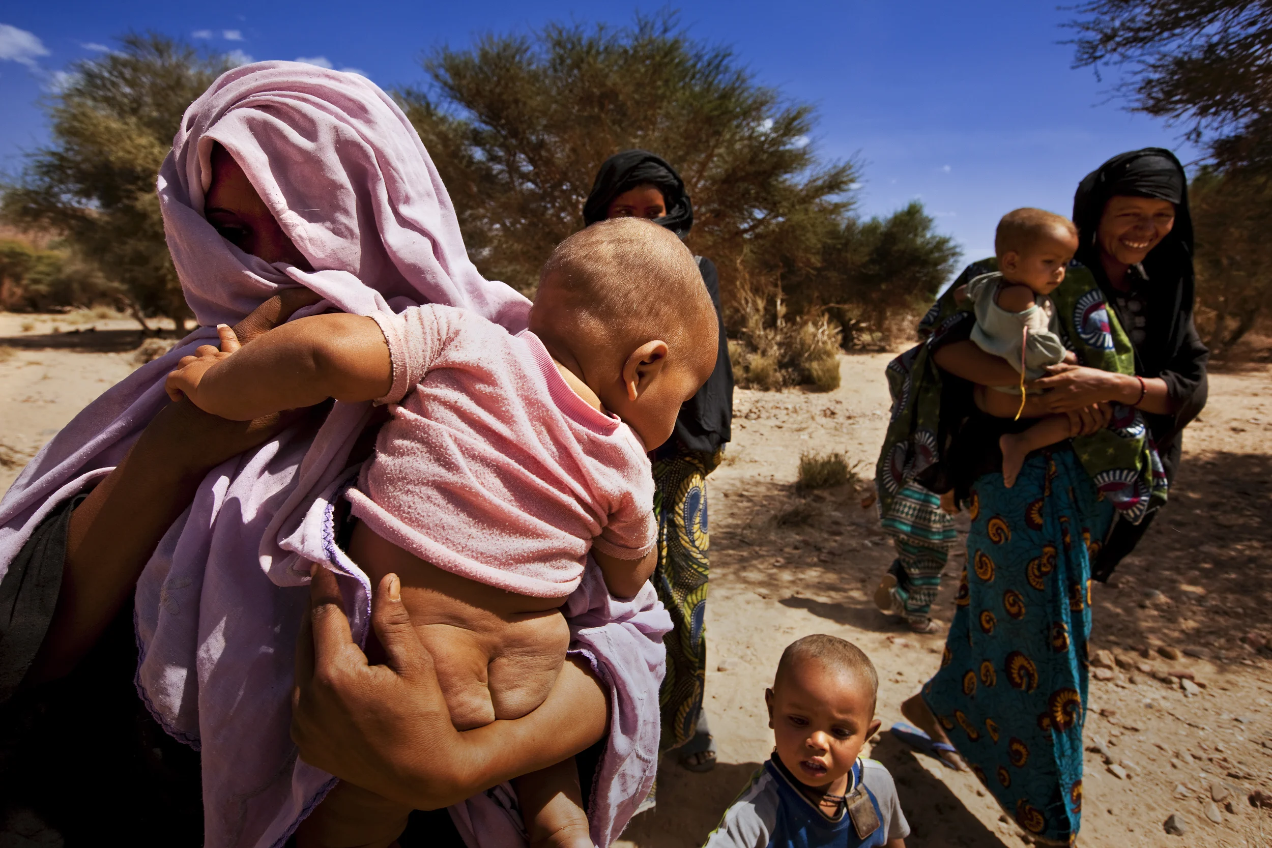 ZAGADO, NORTHERN NIGER, APRIL 2009: Images of Tuareg Nomad people gathered around a well site in Zagado, Nothern Niger, 7 April 2009. (Photo by Brent Stirton/National Geographic.)