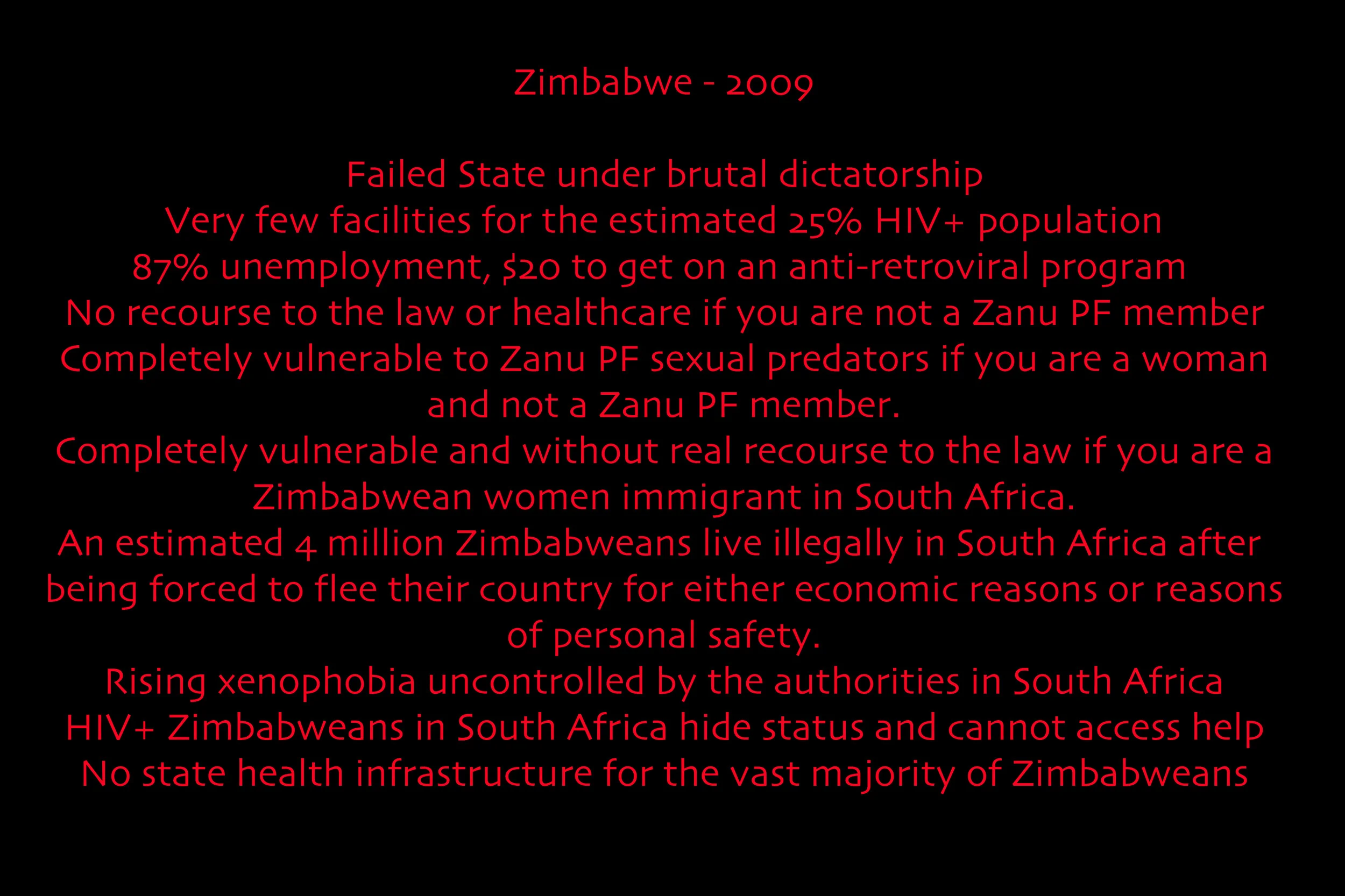 Zimbabe Today: Mugabe's Victims - WUA