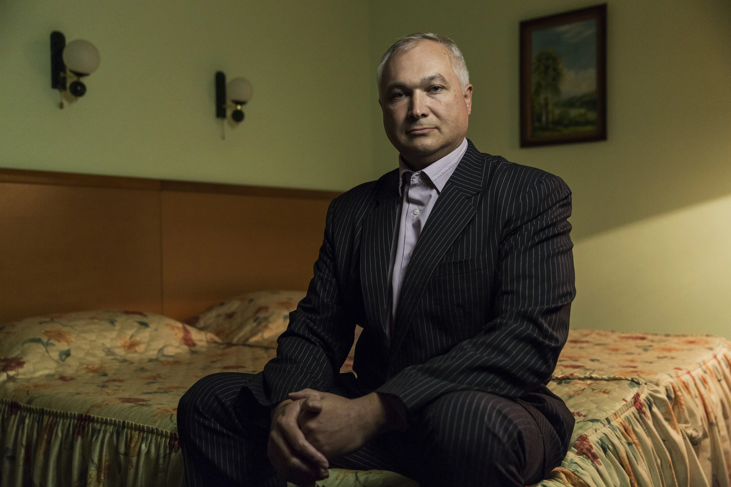 SOCHI, RUSSIA, NOVEMBER 2012: Advocate Igor Kukochkin is one the very few lawyers in Russia prepared to defend those who have been illegally evicted and their homes destroyed to make way for Olympics construction in Sochi, Russia, November 26, 2012. His lonely stance highlights the lack of legal transparency in the process and in addition, the use of threats and intimidation to force people from their homes and the legal profession away from defending them. (Photo by Brent Stirton/Reportage for Human Rights Watch.)