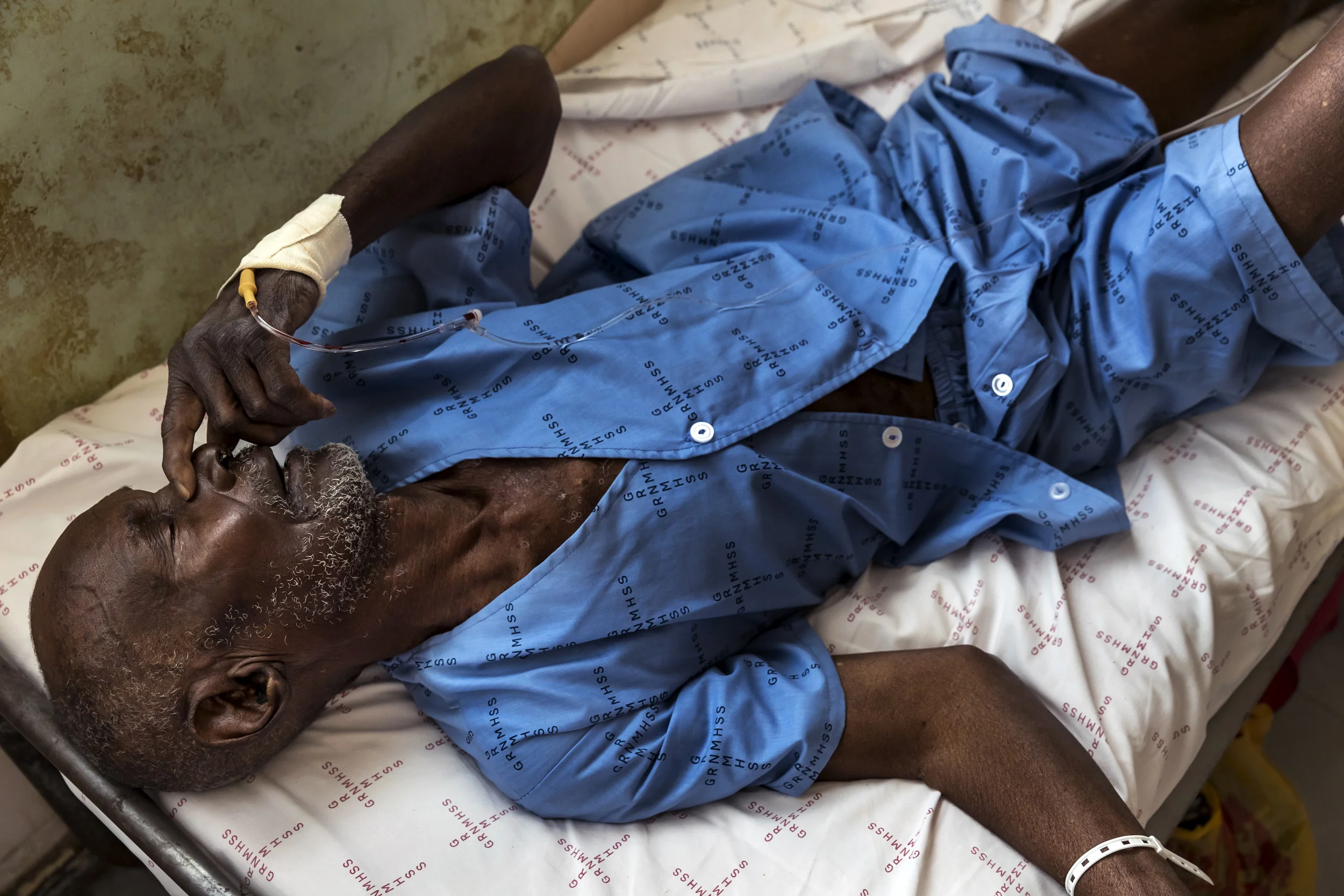 An eye camp for impoverished rural people on the Angolan/Namibian border run by SEE International and Mandela Award winner, Dr Helena Ndume