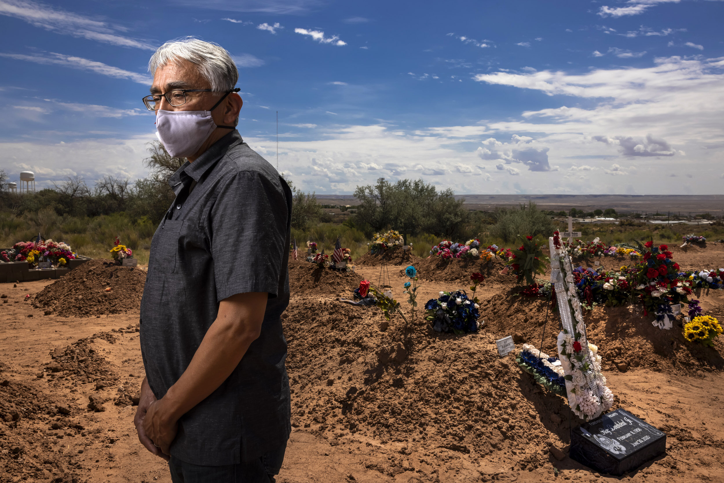 TUBA CITY, ARIZONA: Michael Begay is the director of the Valley Ridge Mortuary in Tuba City on the Navajo Reservation. He Is also the funeral director. Michael says that death toll for the last 4 months is over 370, of which at least 60% are Covid r