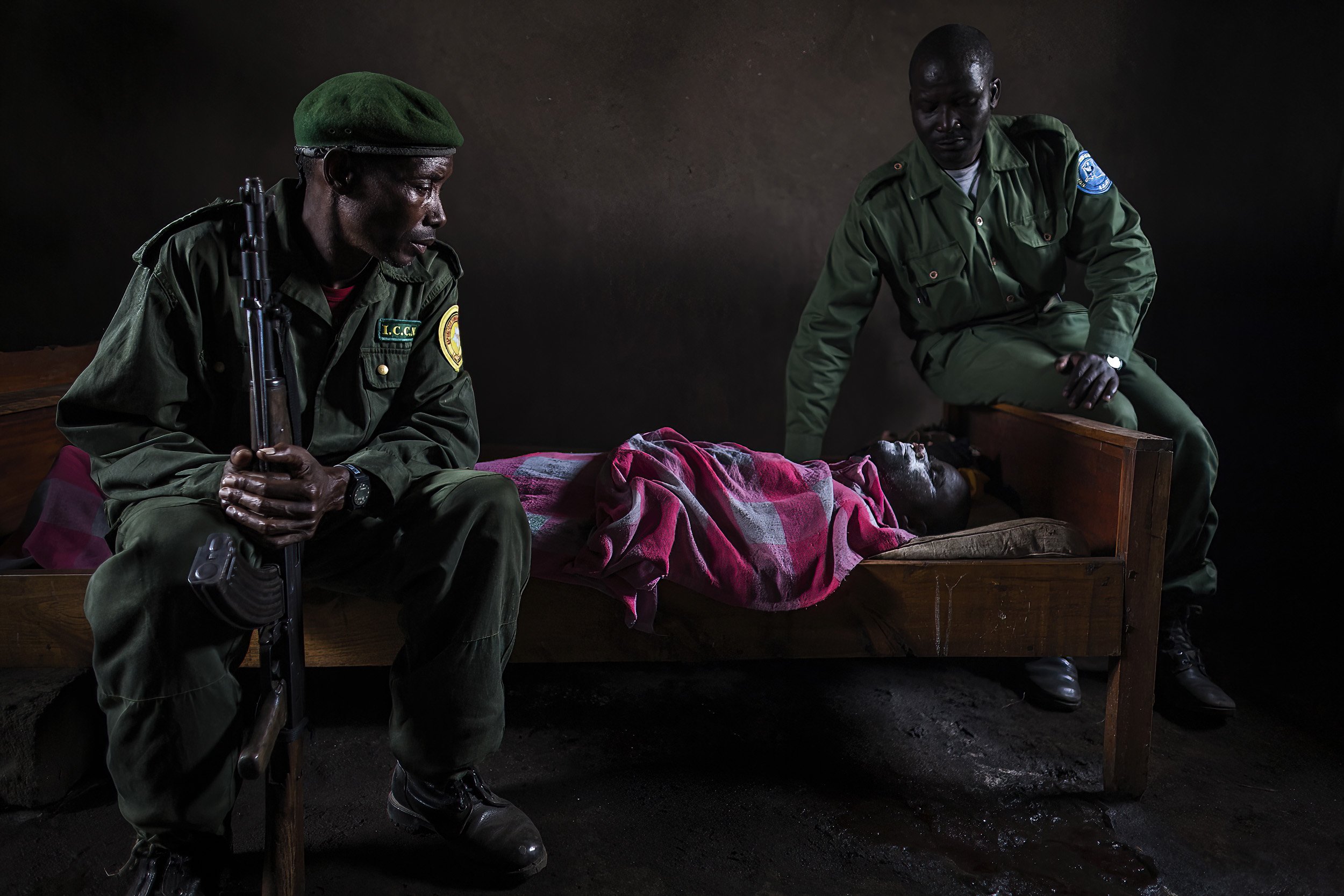 ISHANGO RANGER STATION, NORTHERN SECTOR, VIRUNGA NATIONAL PARK, NORTH KIVU, RUWENZORI, DEMOCRATIC REPUBLIC OF CONGO-27 FEBRUARY 2008: ICCN Ranger Kambale Kalibumba was killed today by a rogue rebel soldier who shot the Ranger 5 times at close range.