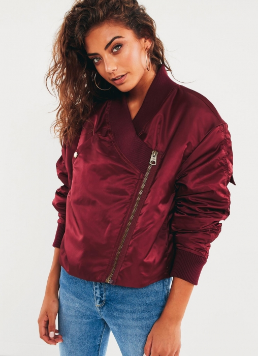 Delusion Bomber Jacket - Blood Red