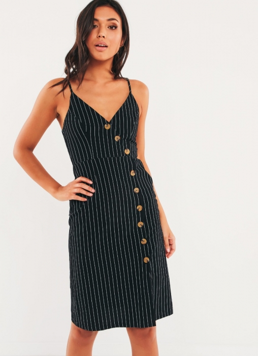 Noxon Dress - Black Stripe