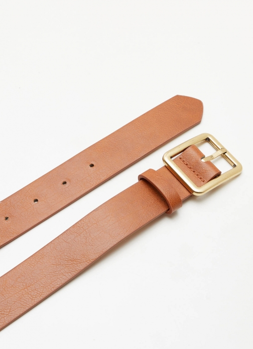 Tasha Belt - Tan + Gold