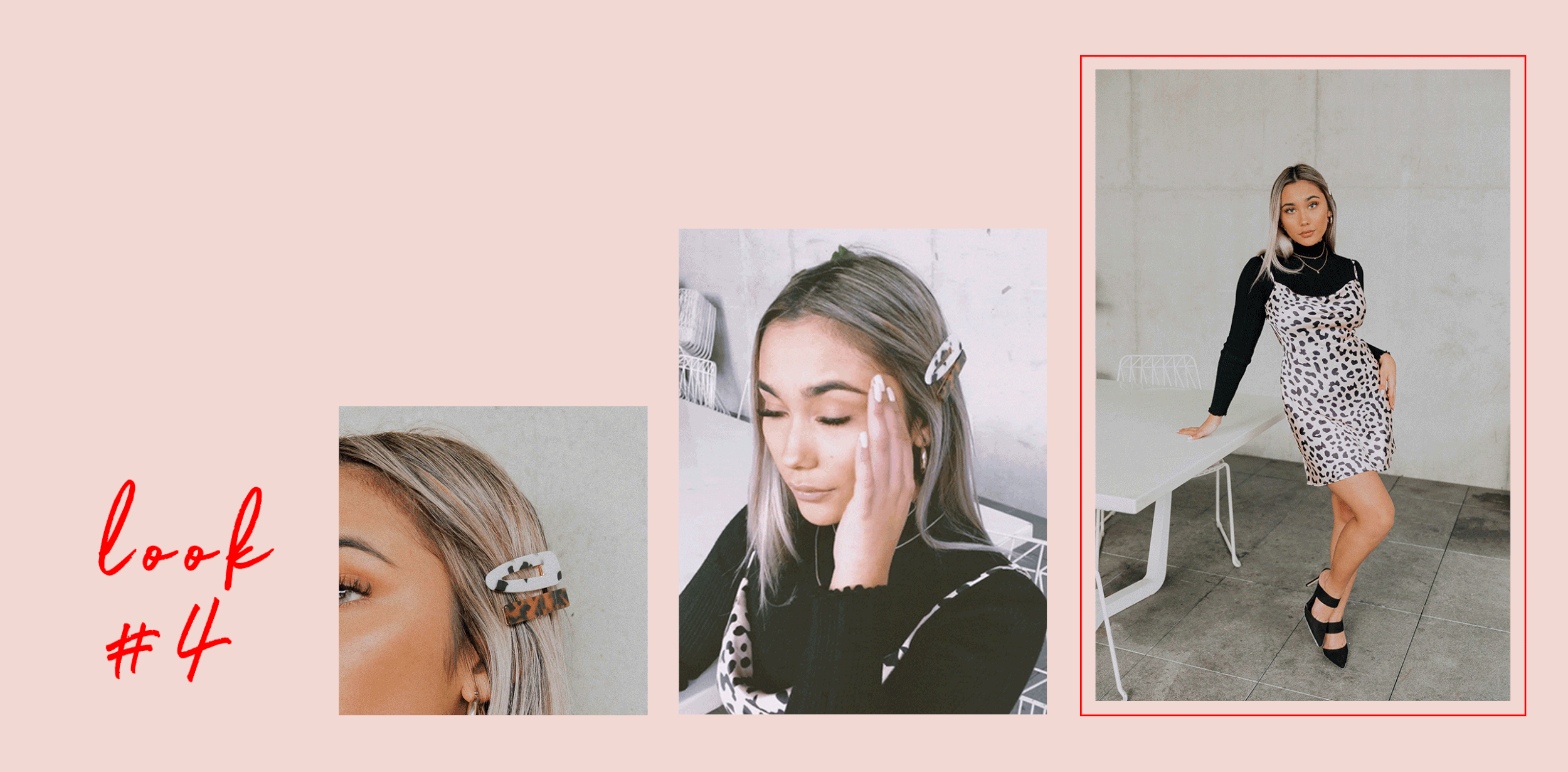 Lacey wears the: Realm Dress , Thea Ribbed Top and Dalmatian Hair Clip