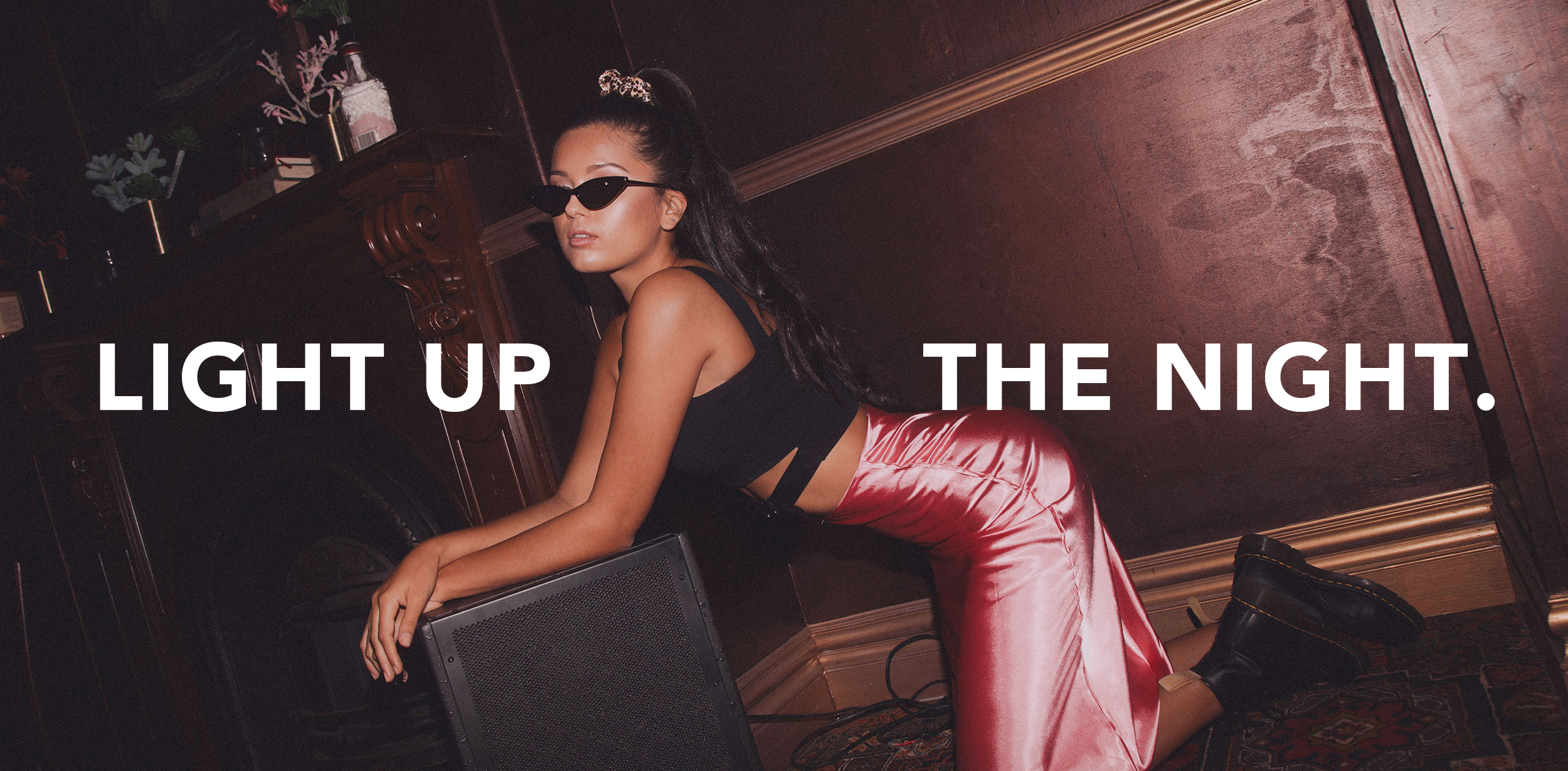 Zoe wears the Nevada Top, Nadine Skirt and Sophia Sunglasses .
