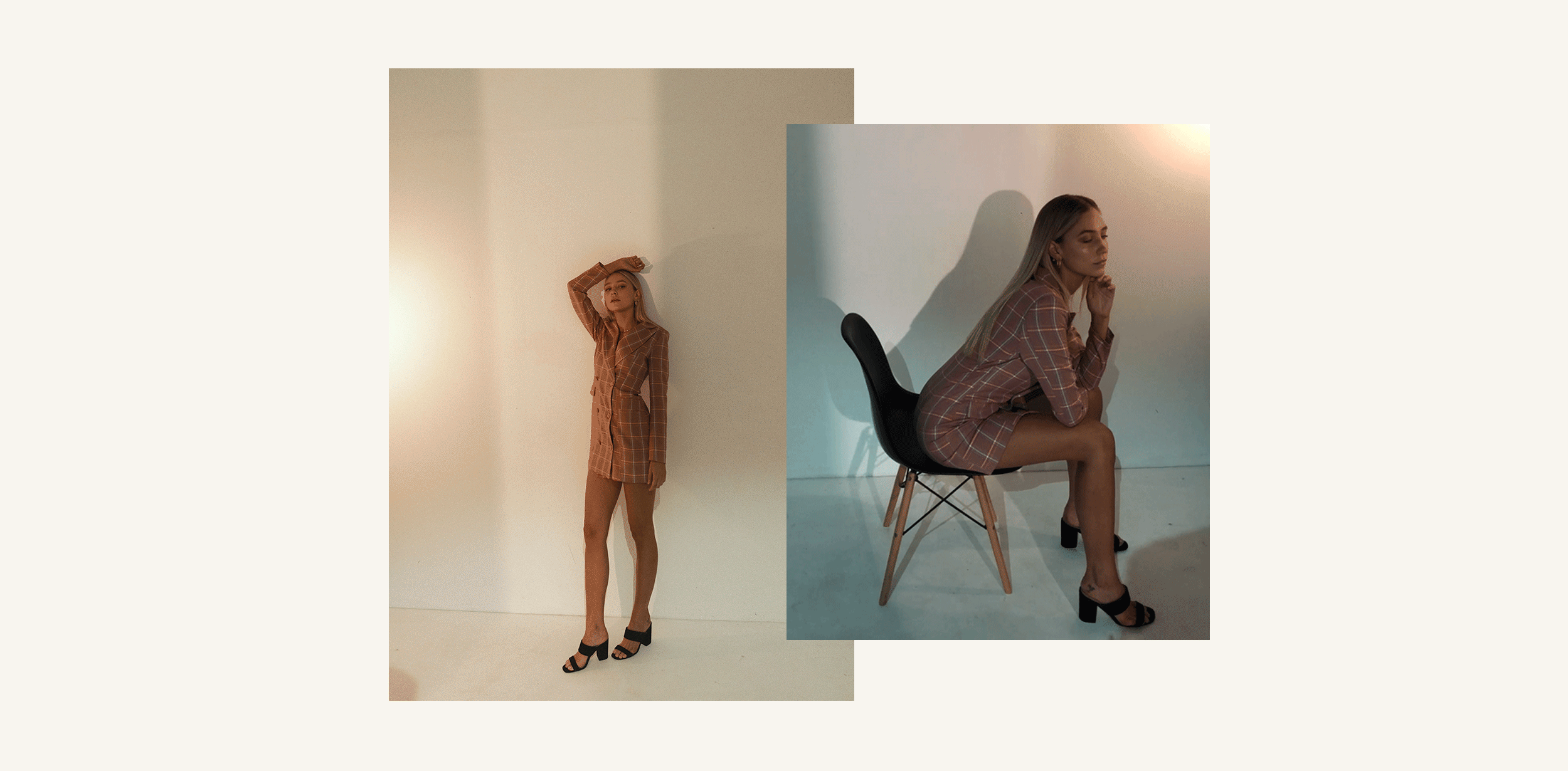 Madison wears the Girl Crush Blazer Dress .