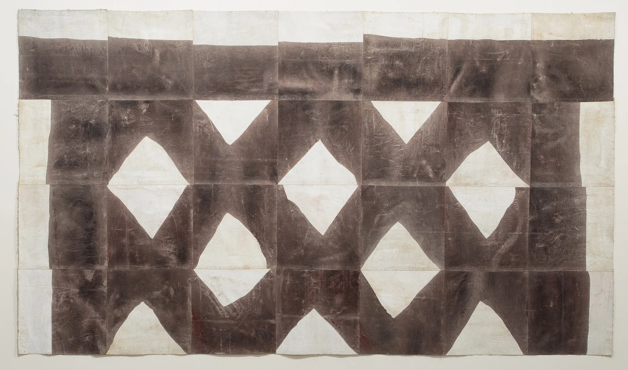 Jean-Pierre PINCEMIN. Painting , 1973, ink on canvas, 73 5/8 x 126 3/4 inches