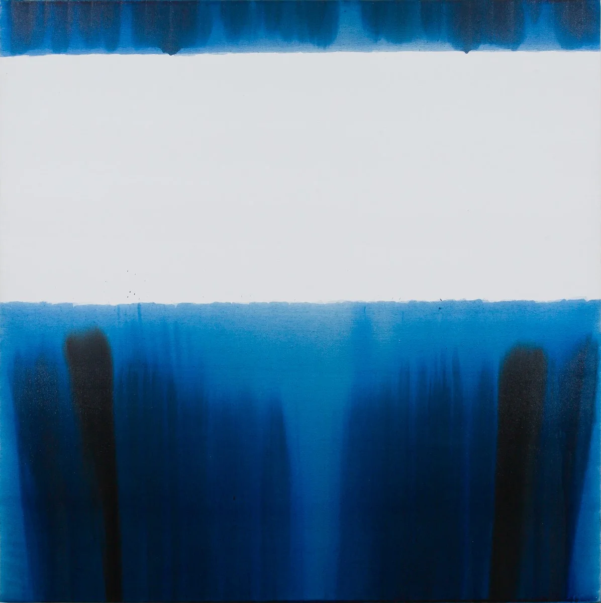 Marc DEVADE. Painting , 1973, ink on canvas, 78 1/2 x 78 1/2 inches