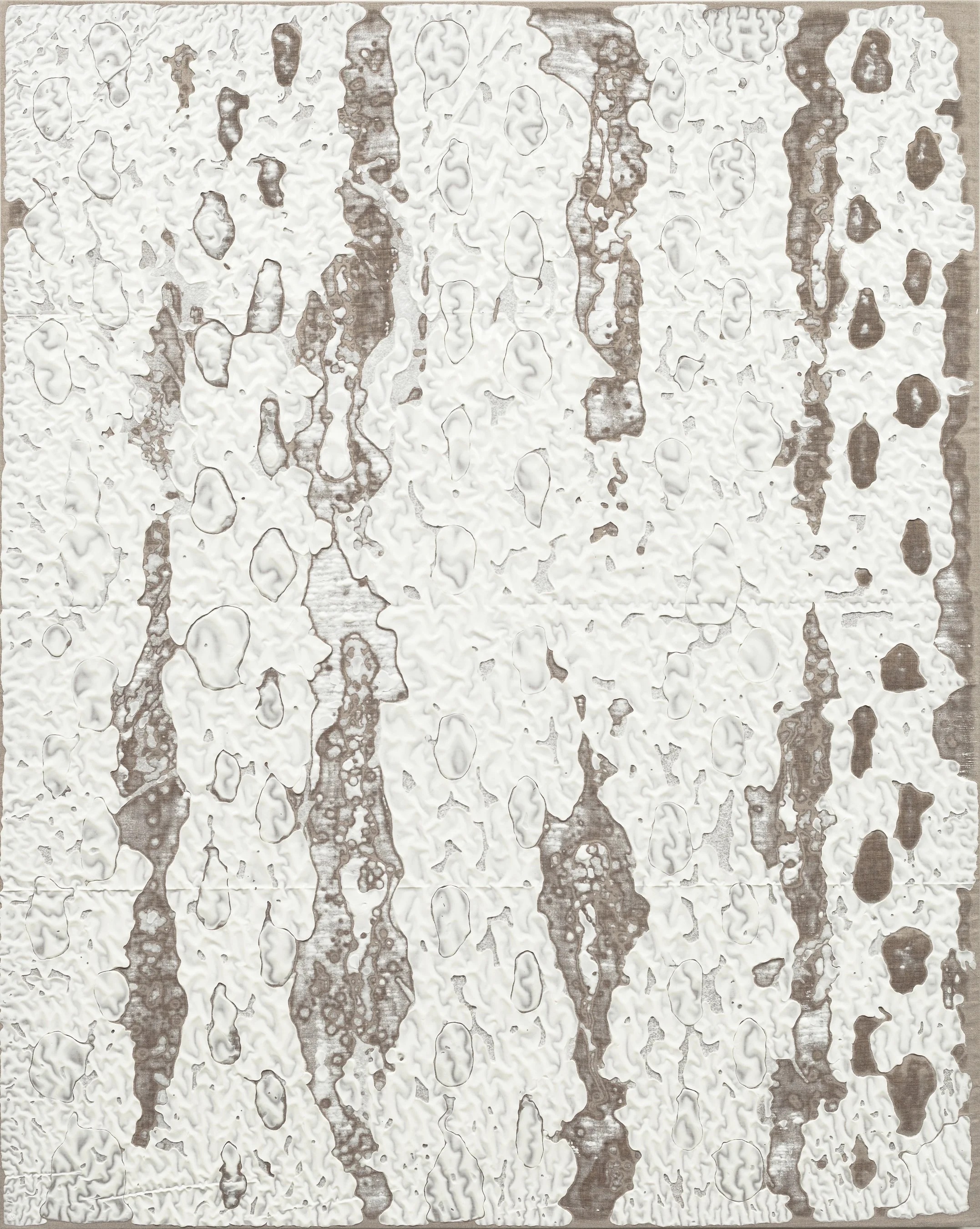 Martin Kline. The Insomiac's Dilemma , 2014, encaustic on linen, 50 x 40 x 1 7/8 inches