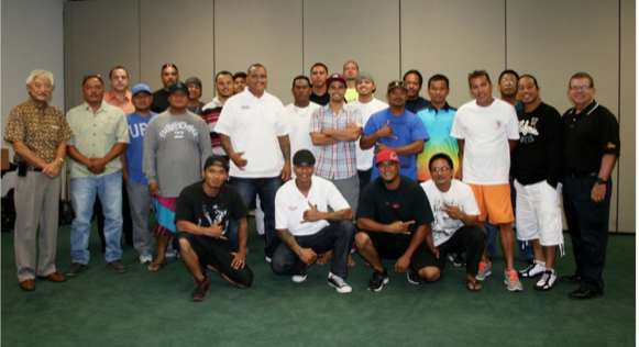 Class Photo: Zelinsky Painters and In Line Flooring members enjoyed the STP Course with instructors Ken Seal- FTI, Ray Fujii- PDCA of Hawaii and Richard Vieira- DC5.