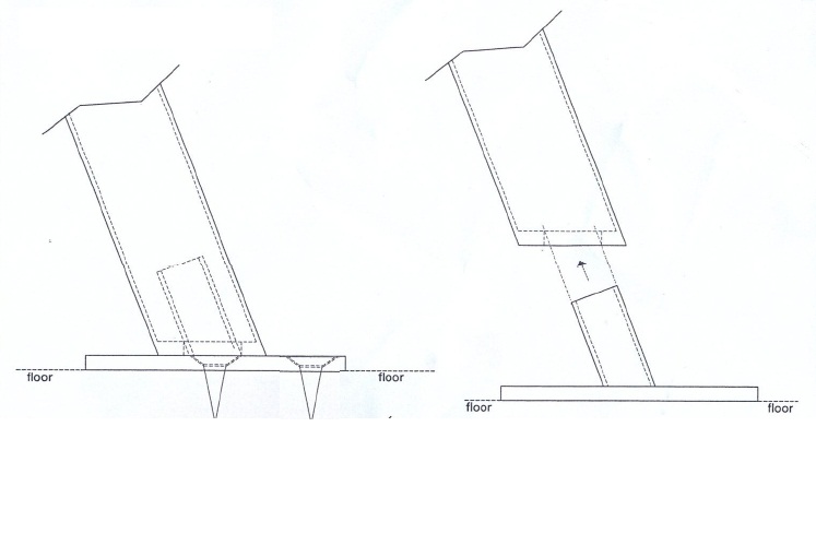 Dessins Floor fixing bracket