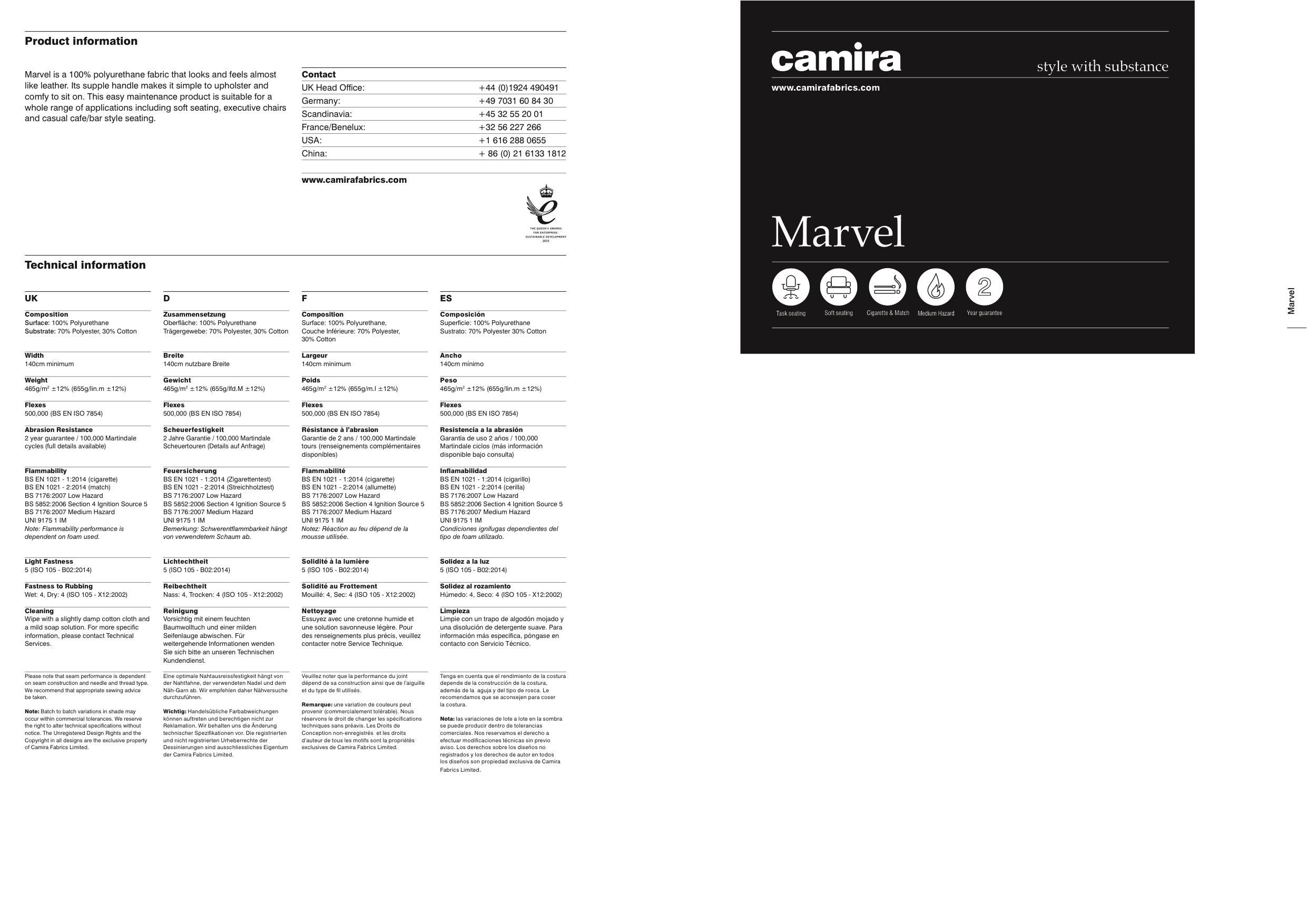 Camira Marvel 2015