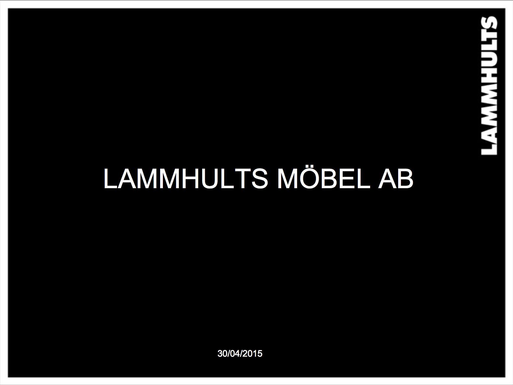 Lammhults Présentation AFC PPT