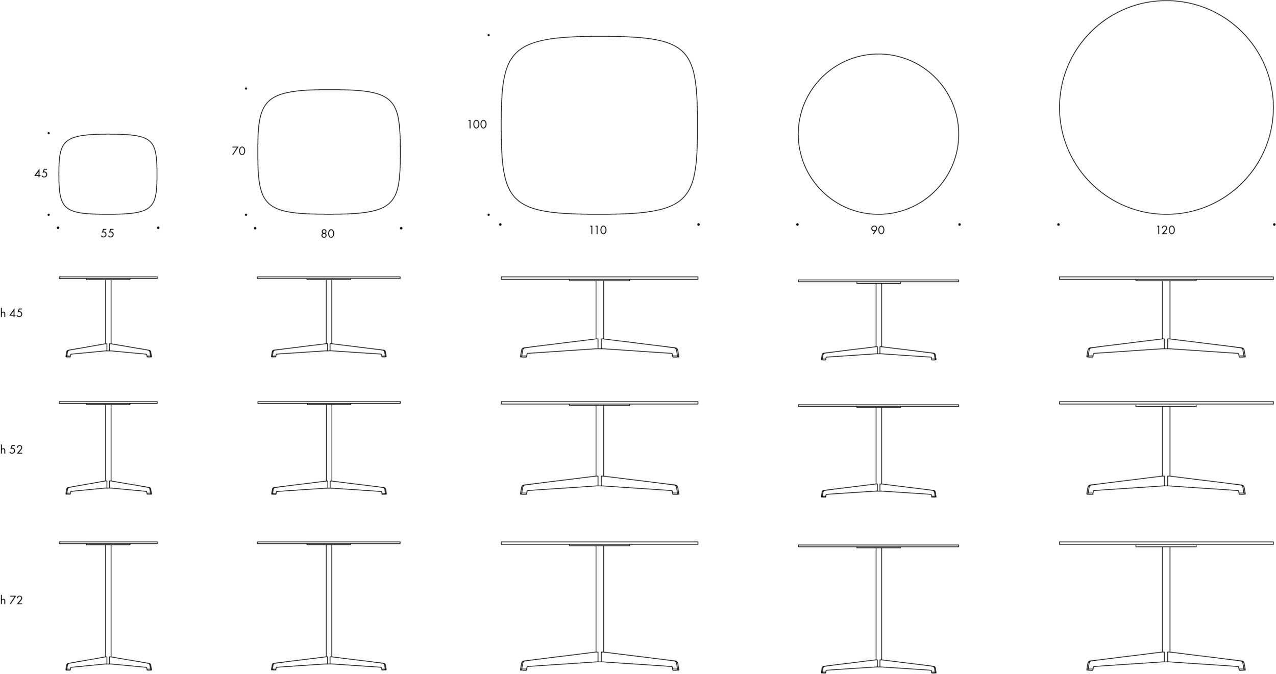 Cooper Table Dimensions