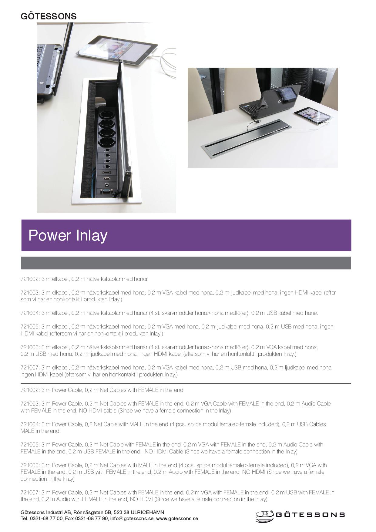 Bibox Power Inlay Informations