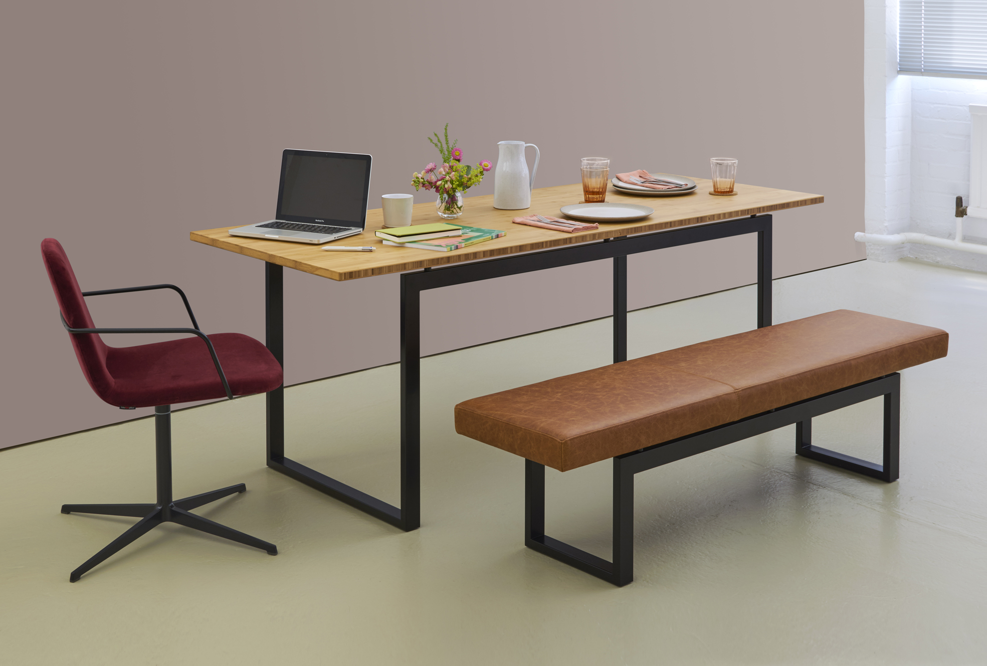 hm107b bamboo table with hm106a bench and hm58f armchair (2) (low res).jpg