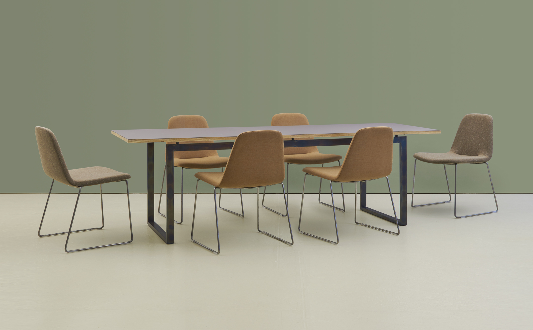 hm107c with hm58a chairs in laquered raw steel (low res).jpg