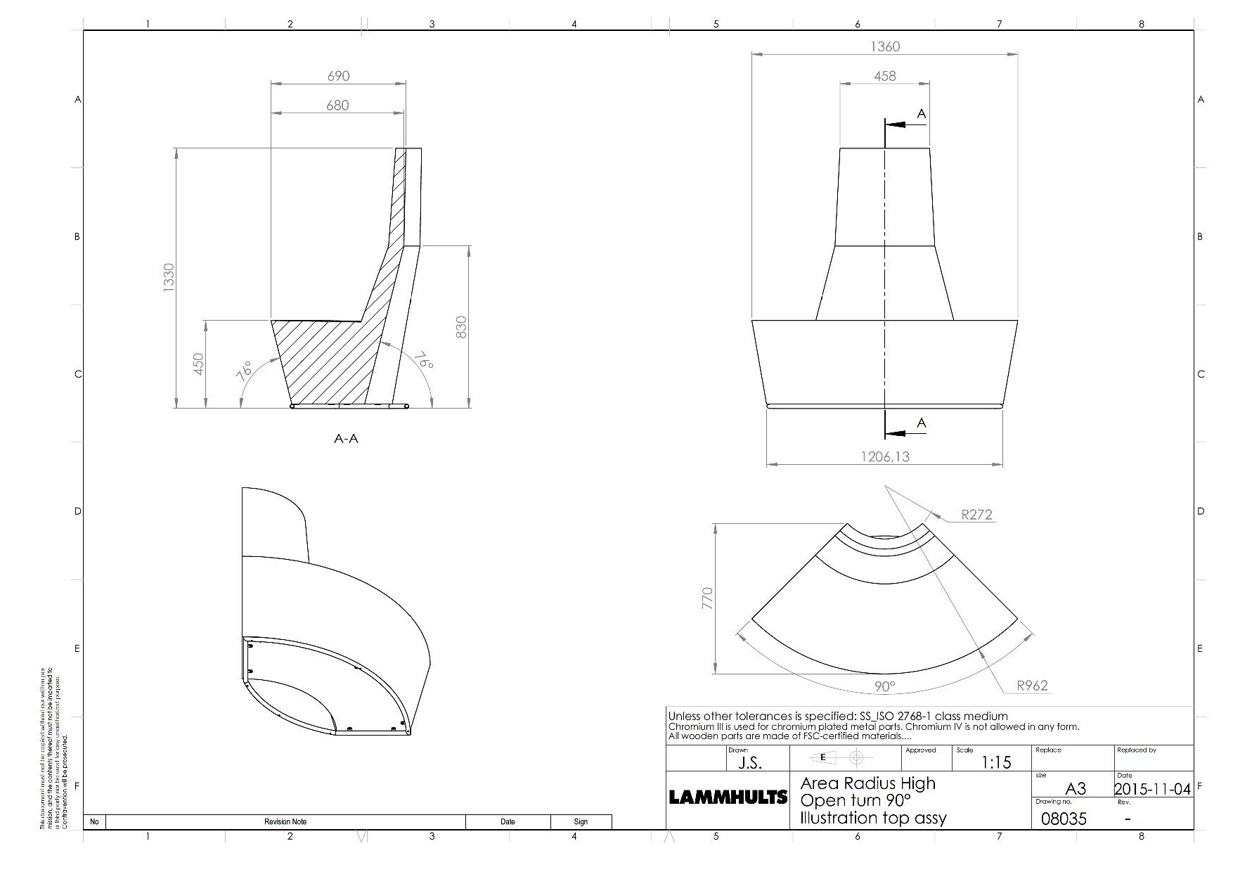 Area H Radius 90 Ext