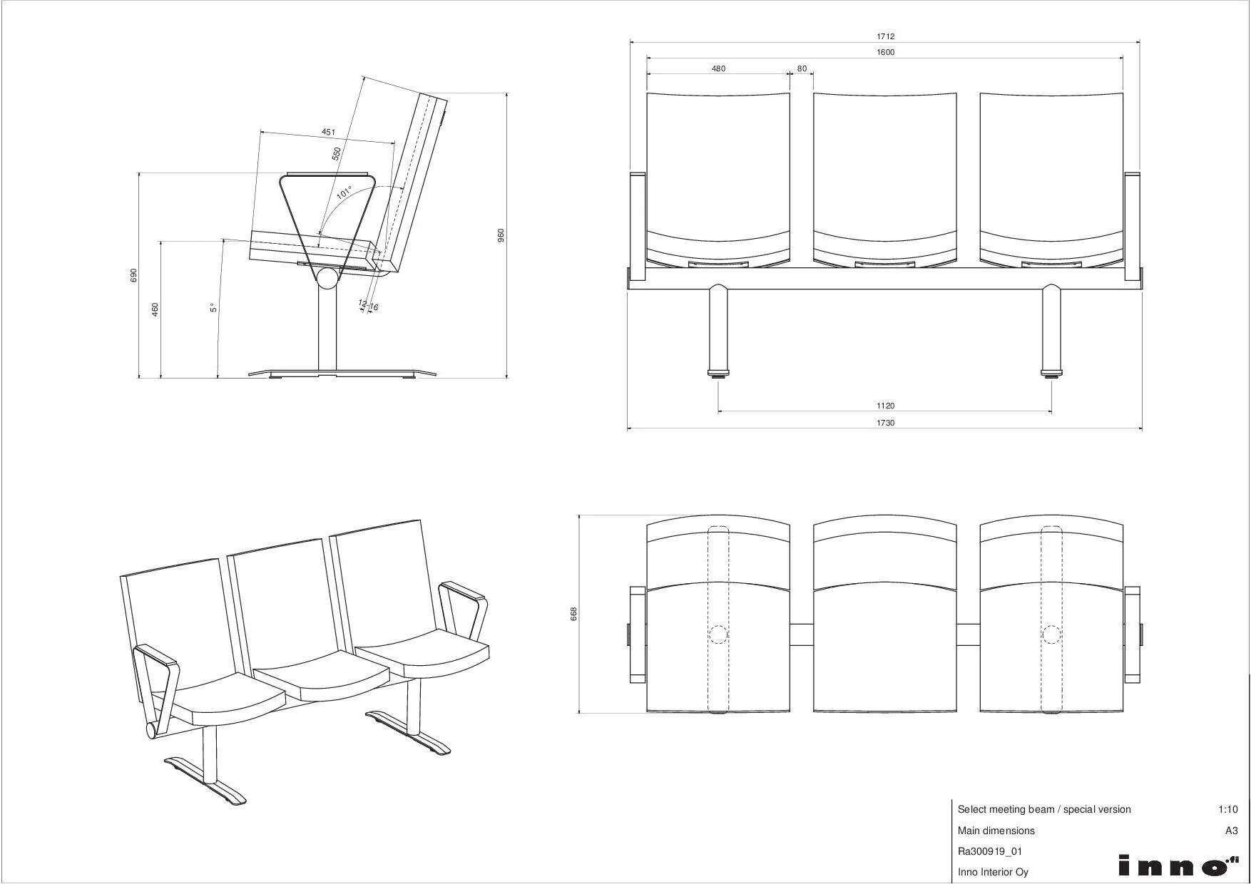Select Beam pied 19