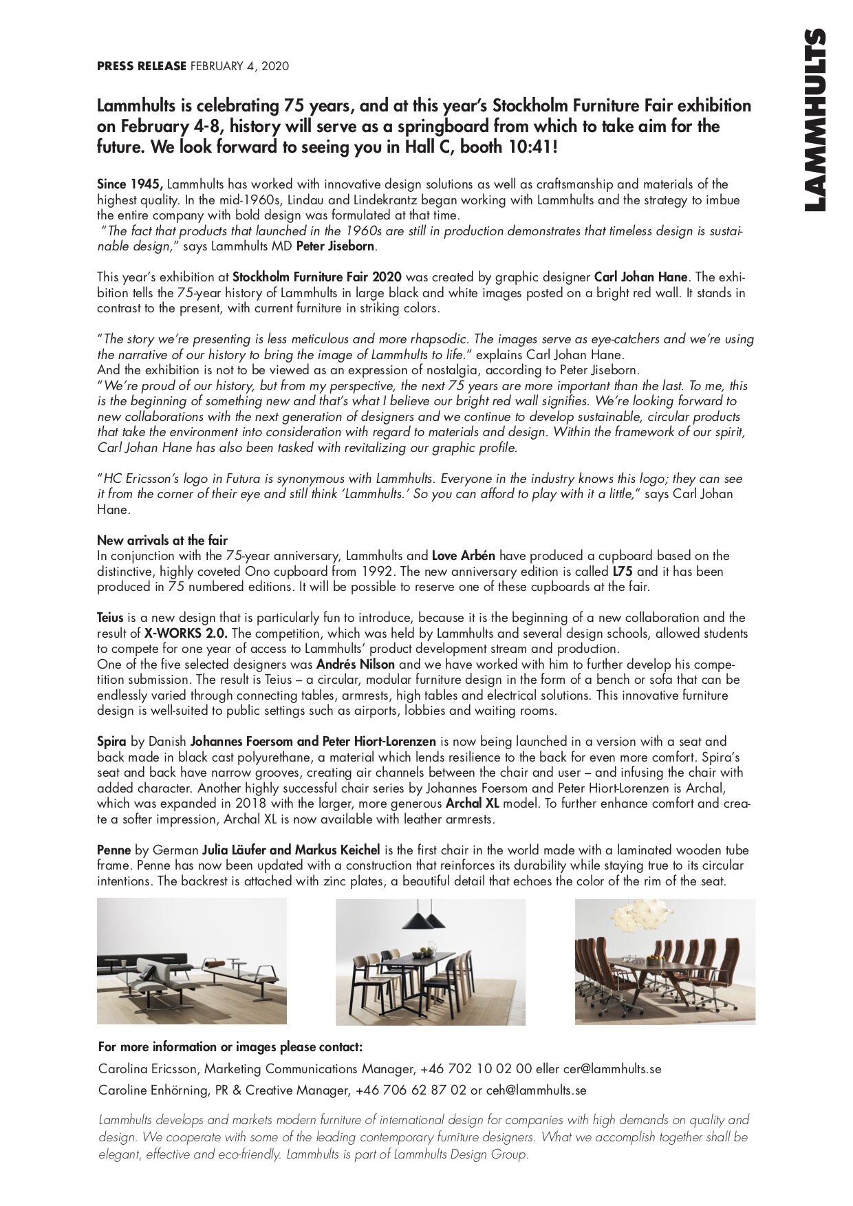 Lammhults - Press Release - atSFF - 2020