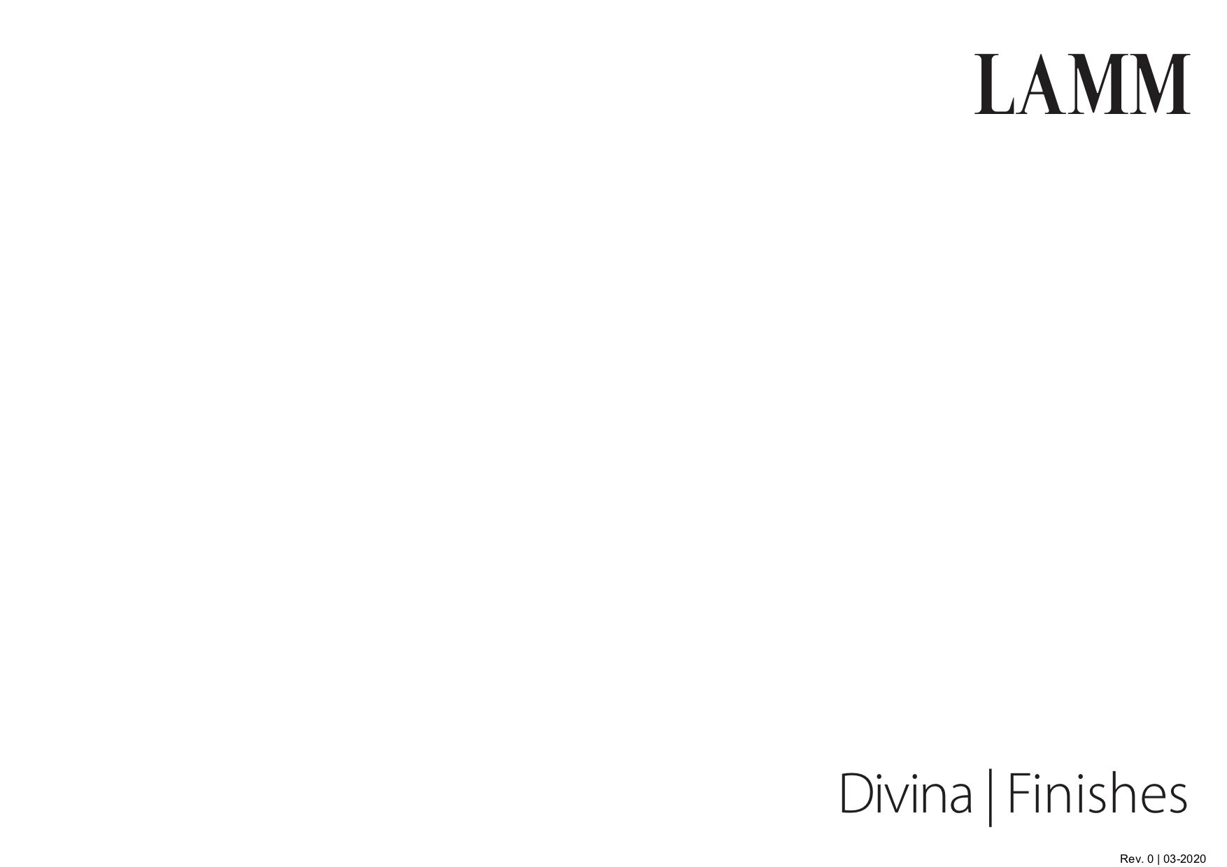Lamm Divina - Finitions