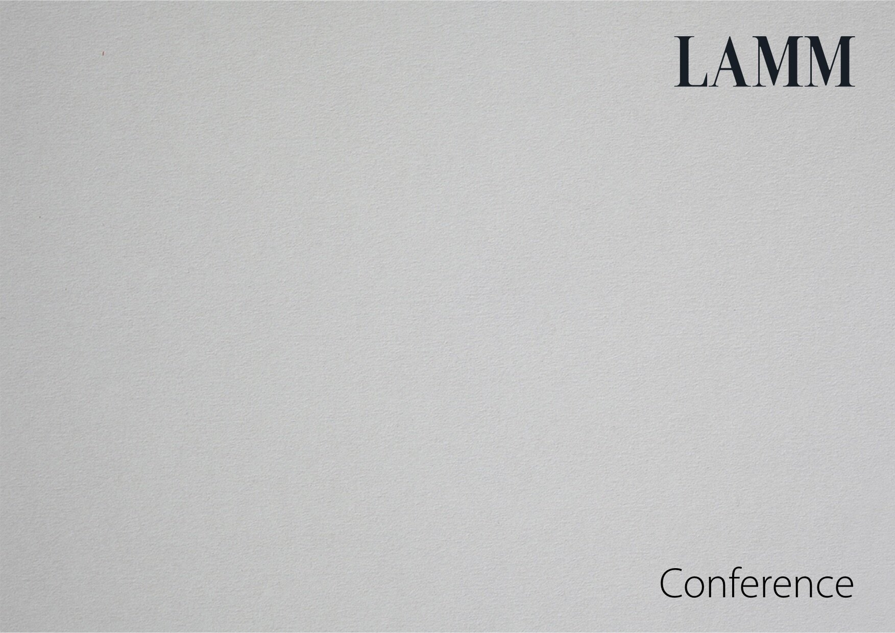 Lamm Catalogue Conférence 2020