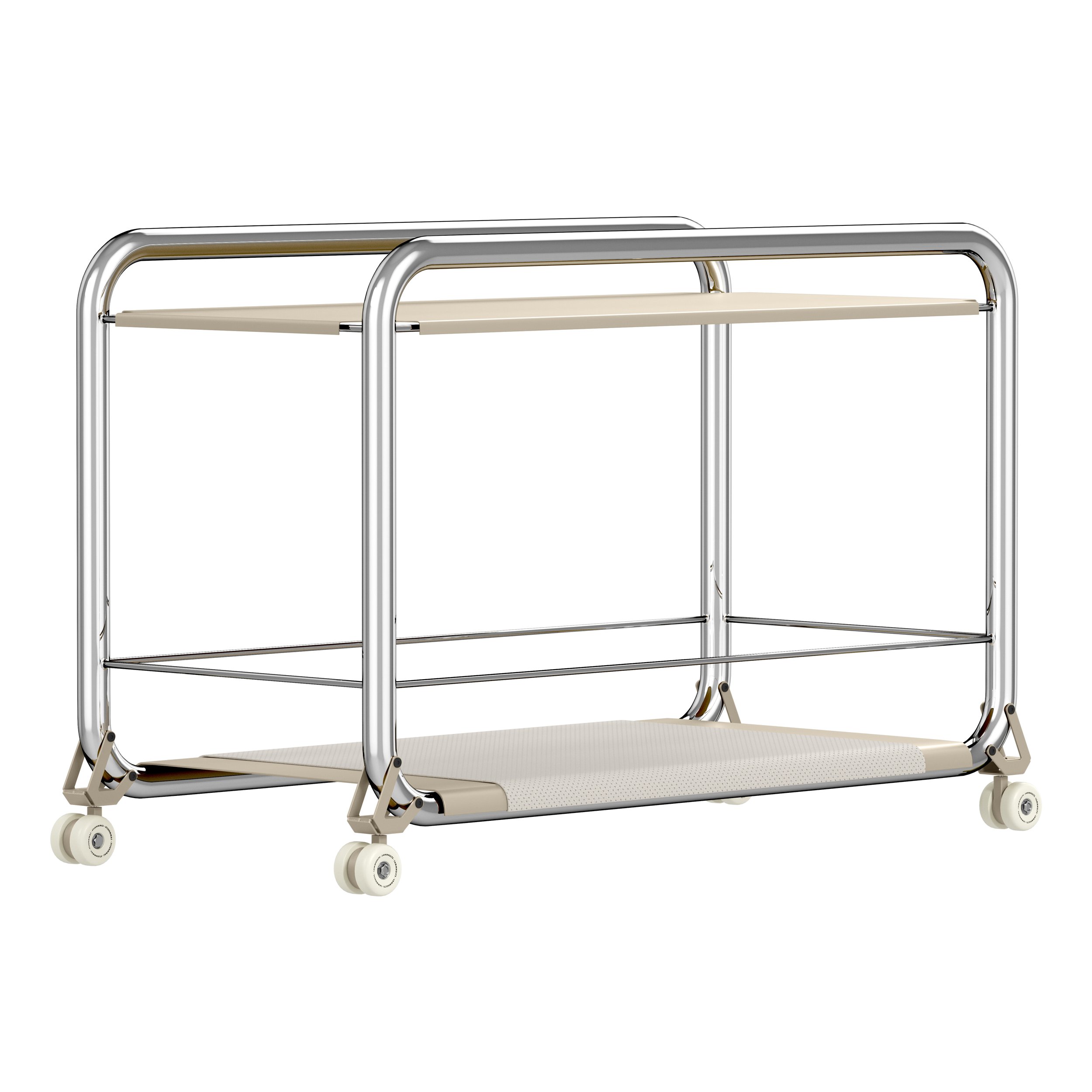 Lammhults_Tension_trolley_chrome_beige_leatherlining_frontangle.jpeg