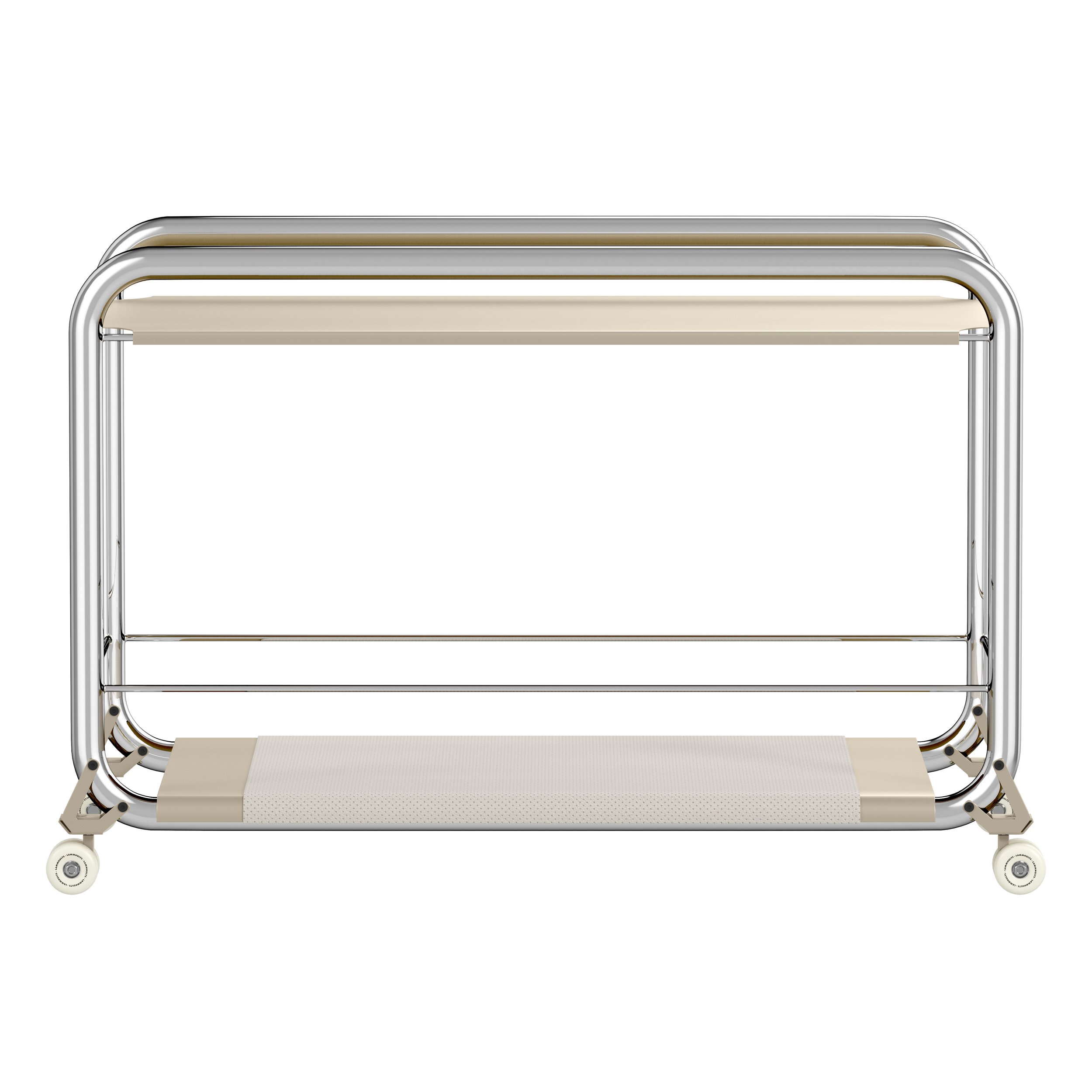 Lammhults_Tension_trolley_chrome_beige_leatherlining_front.jpeg