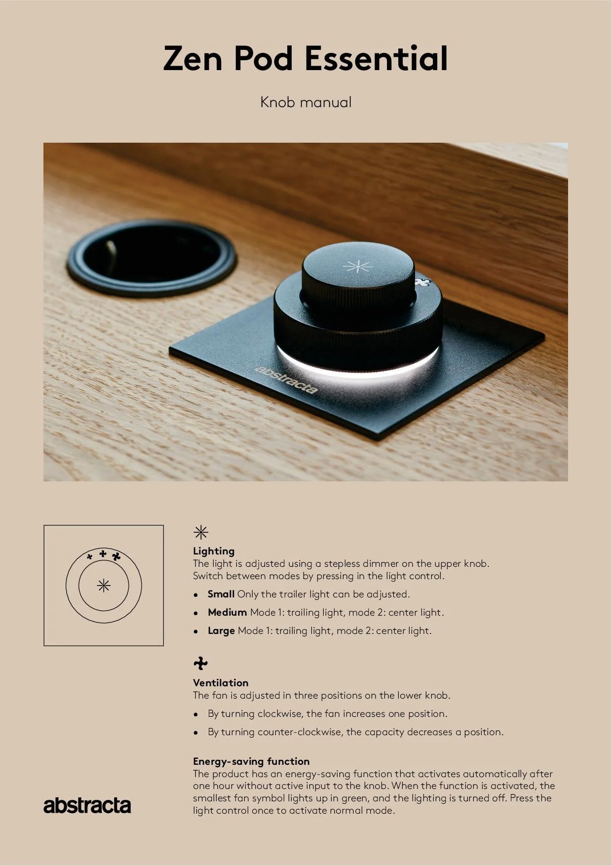 Zen POd Essentials instruction variateur