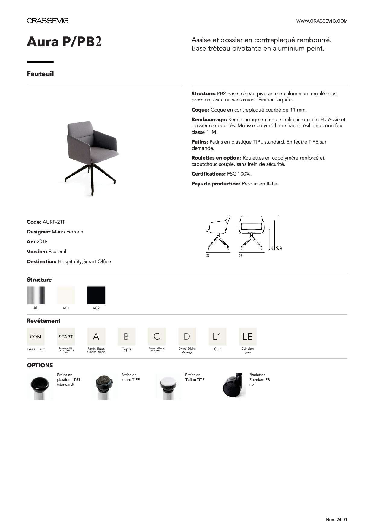 Aura PB - Brochure technique