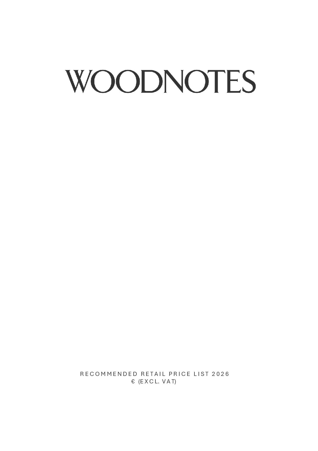 Woodnotes Tarif