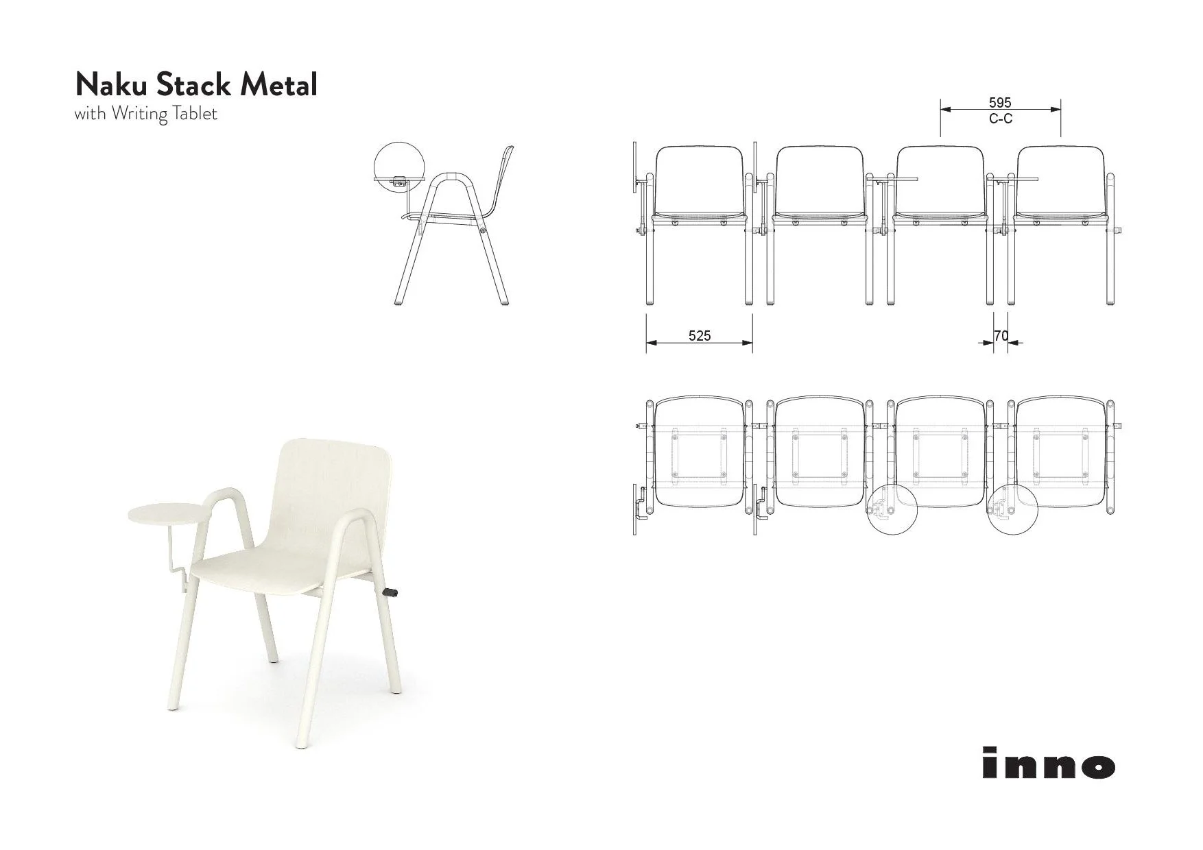 Naku Stack Metal liaison &amp; tablette