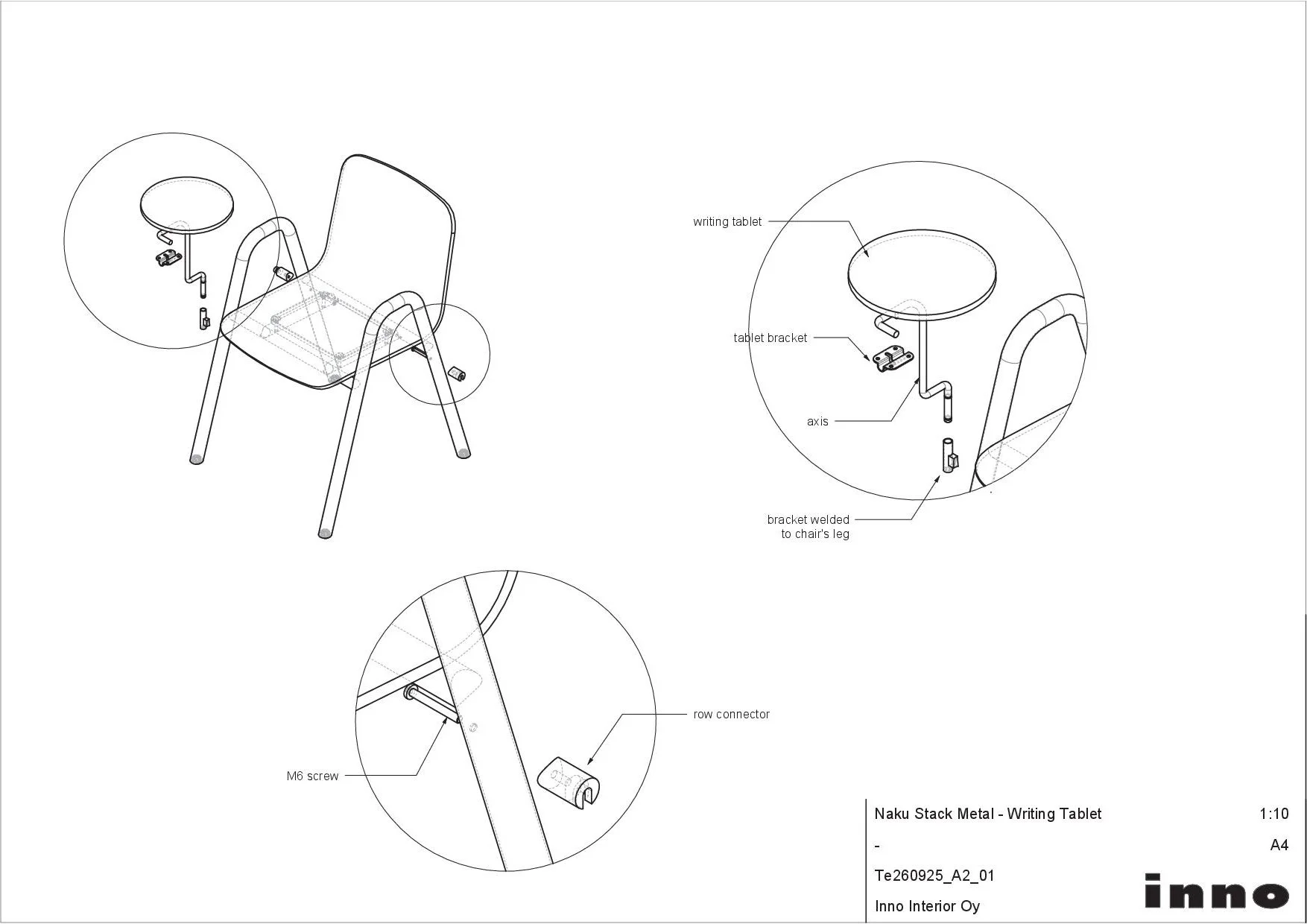 Naku Stack Metal liaison &amp; tablette